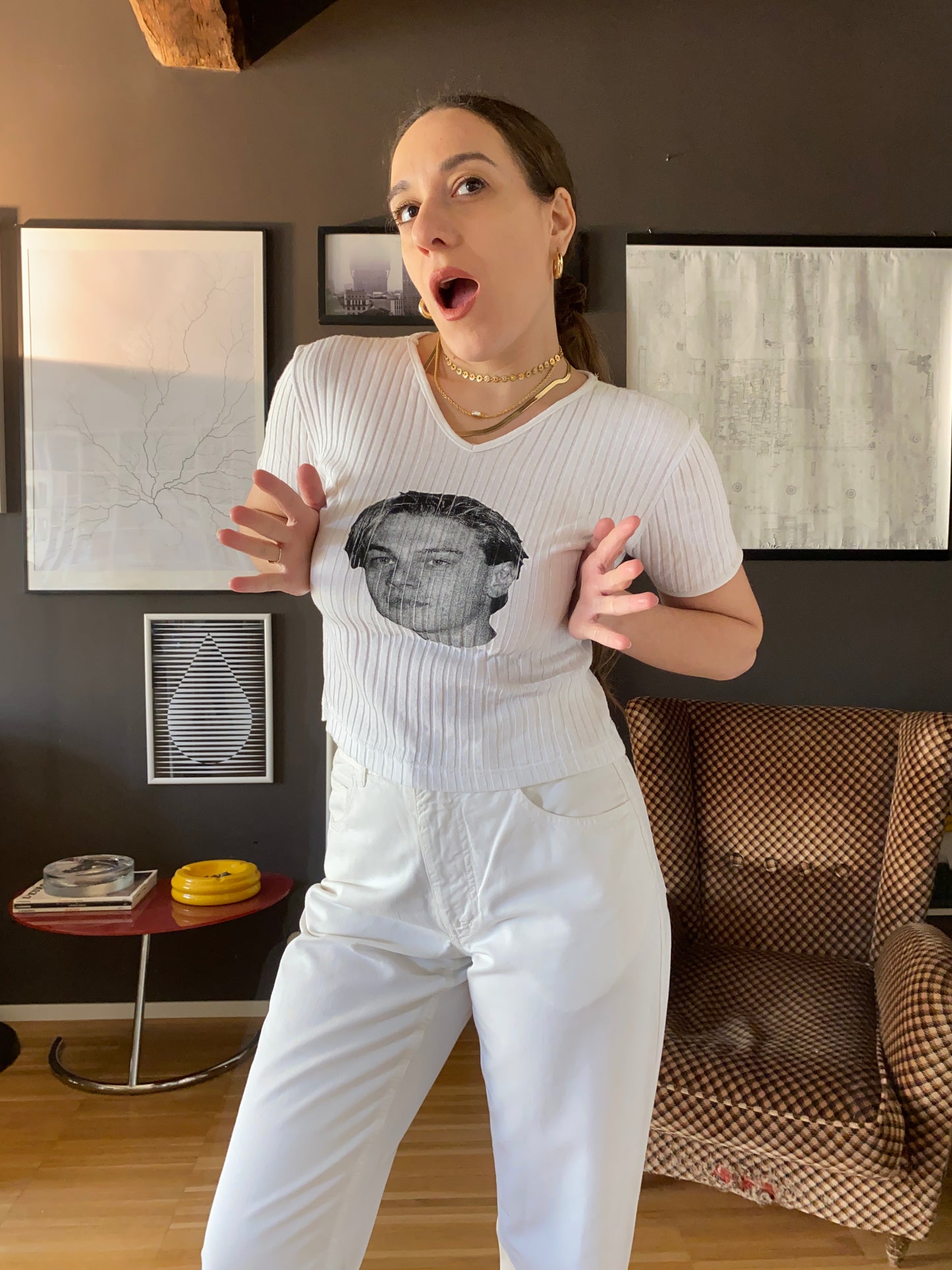 T-shirt Leonardo Di Caprio vintage