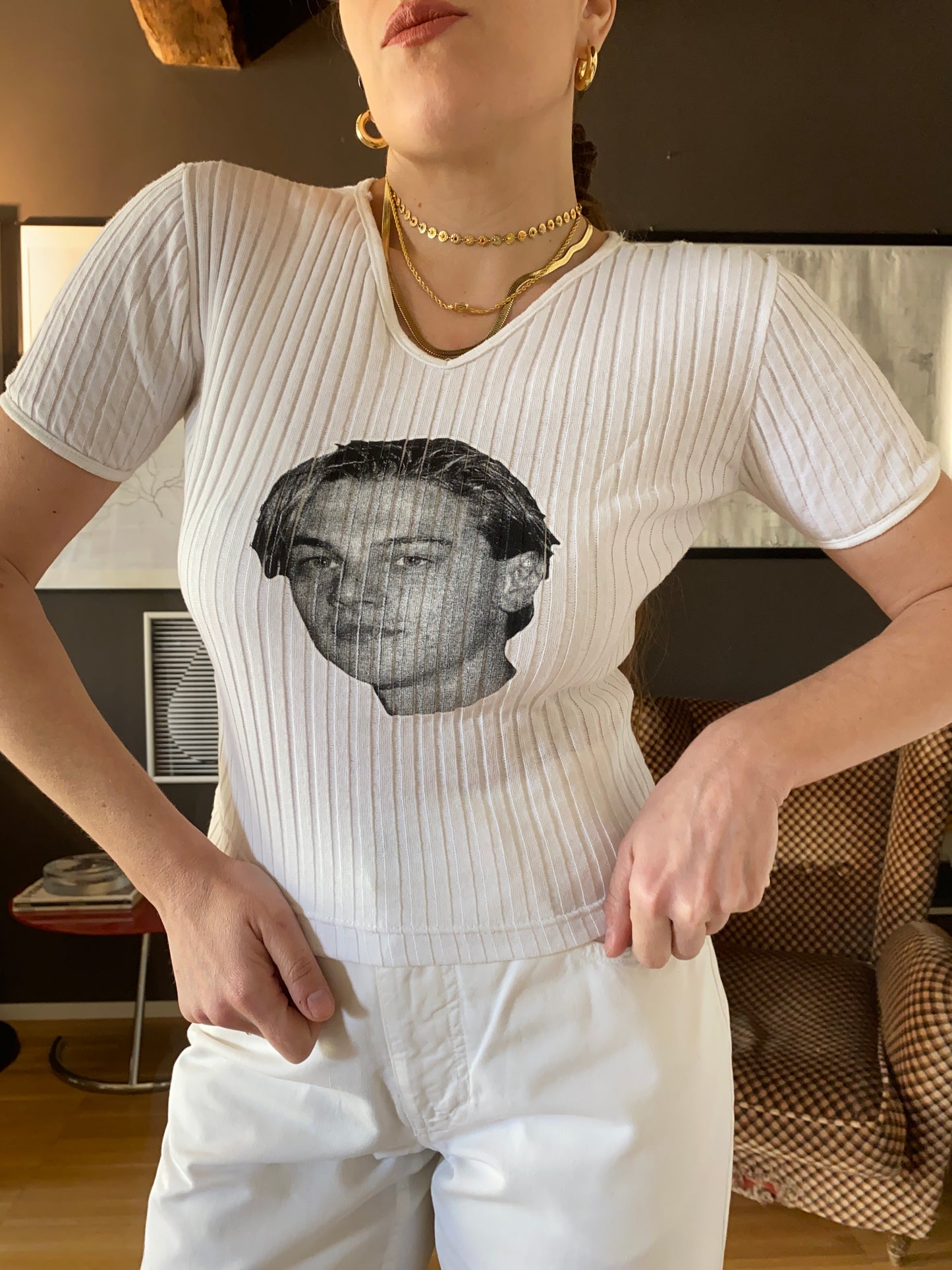 T-shirt Leonardo Di Caprio vintage