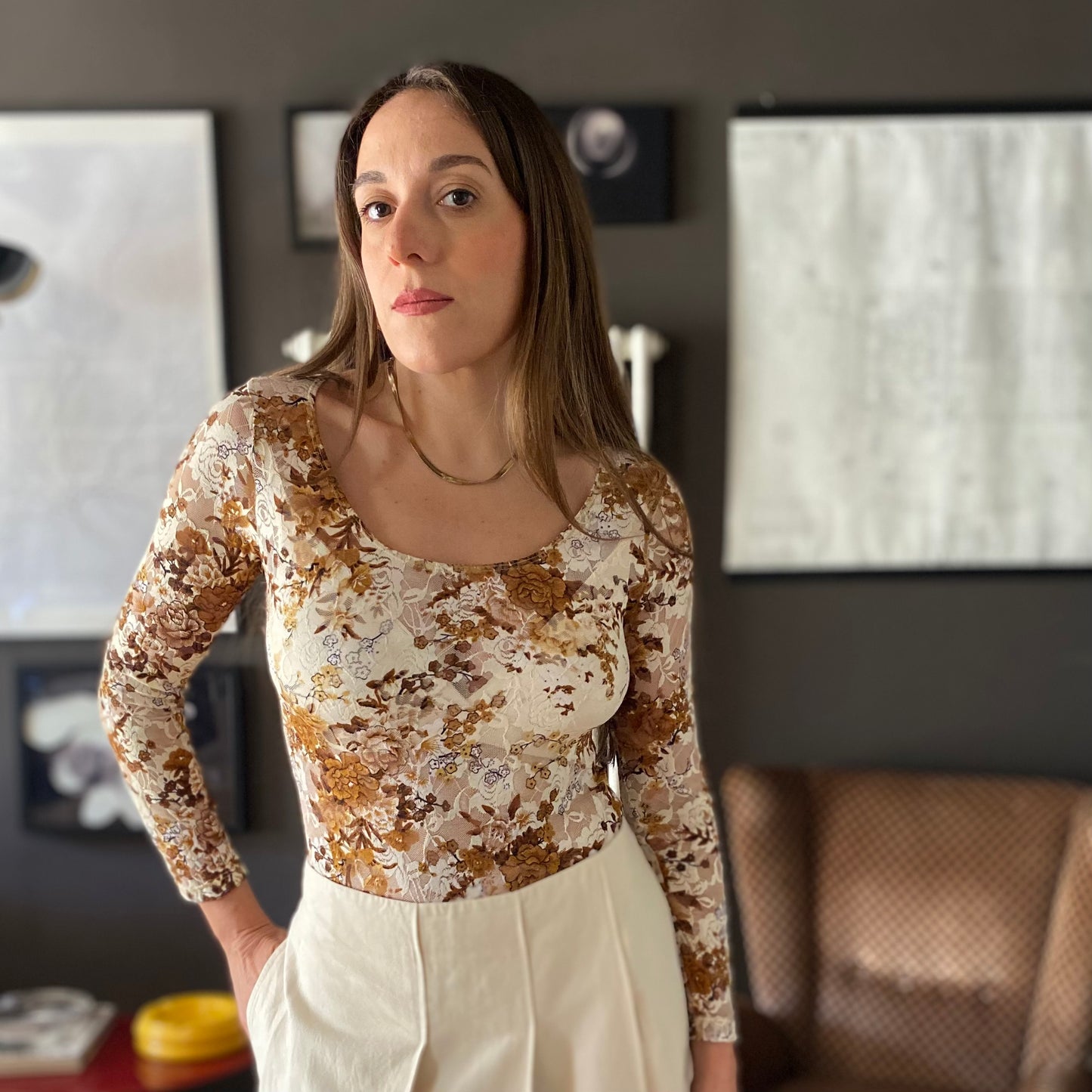 Body in pizzo elasticizzato