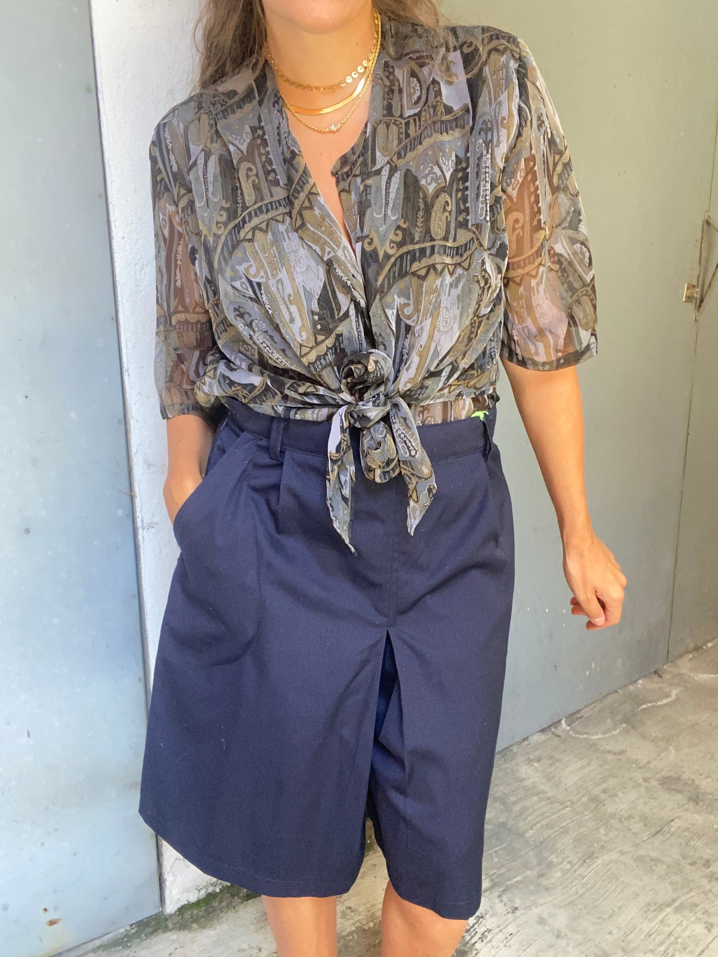 Camicia con gilet anni 90