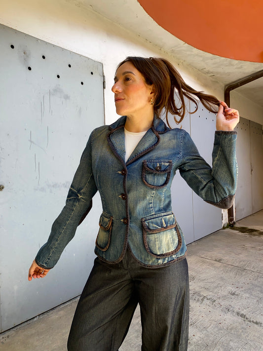 Giacca denim United Colors of Benetton