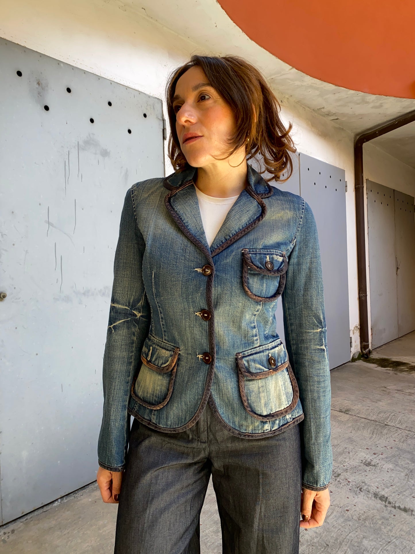 Giacca denim United Colors of Benetton