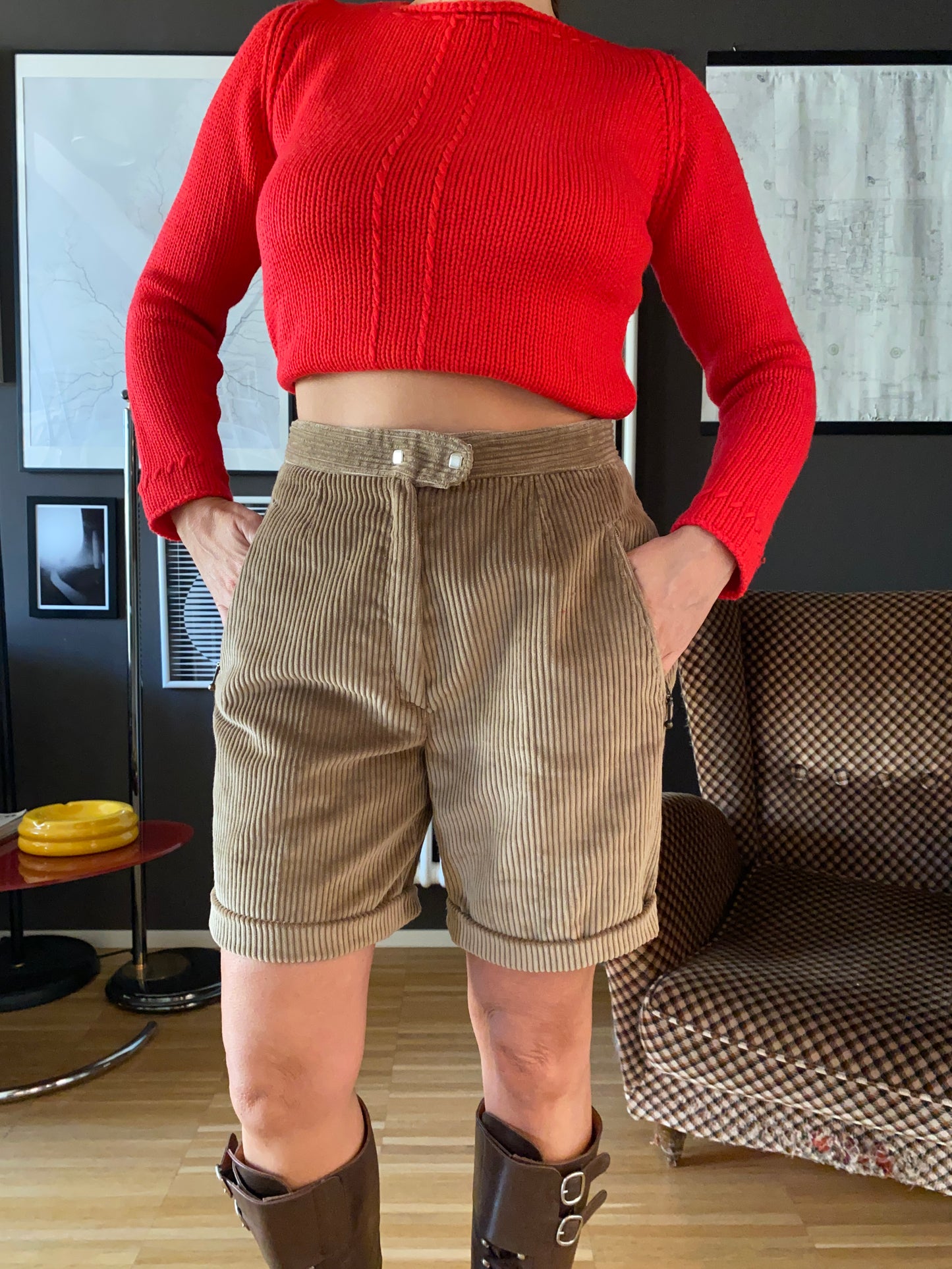 Bermuda velluto a coste vintage