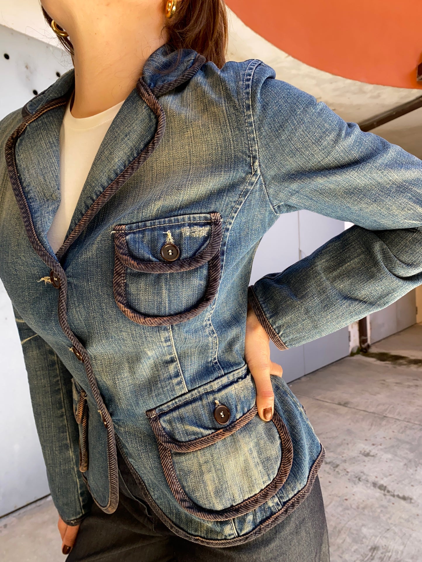 Giacca denim United Colors of Benetton
