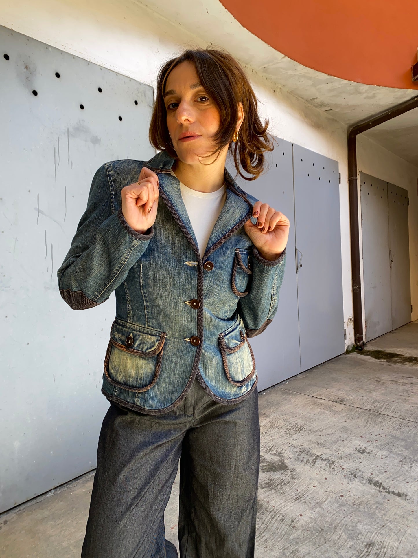 Giacca denim United Colors of Benetton