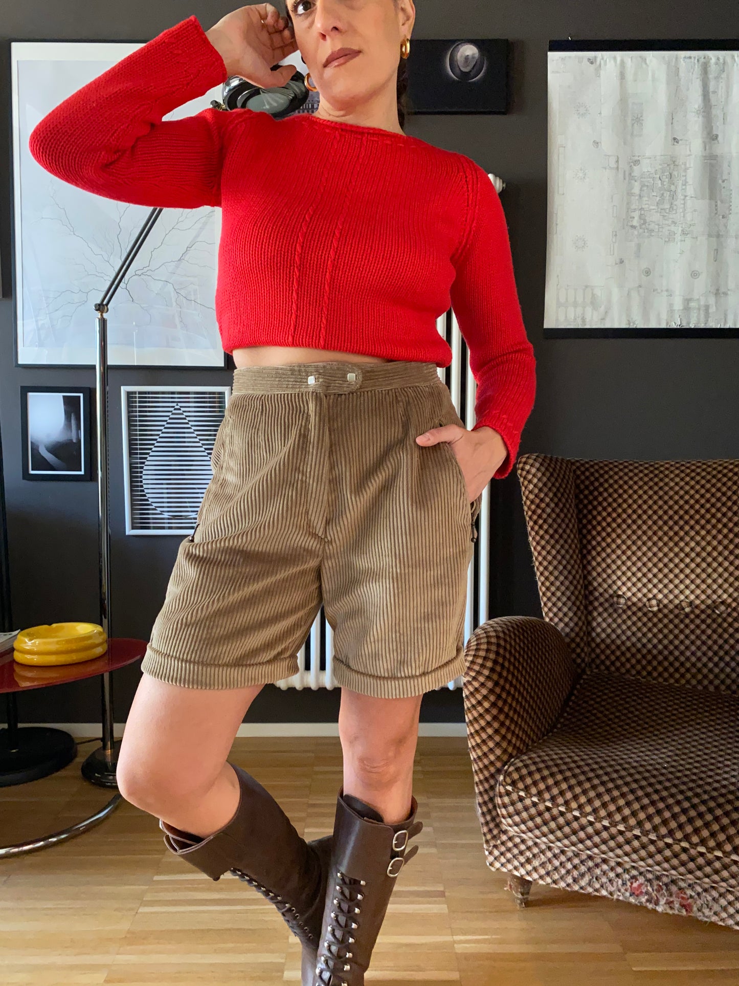 Bermuda velluto a coste vintage