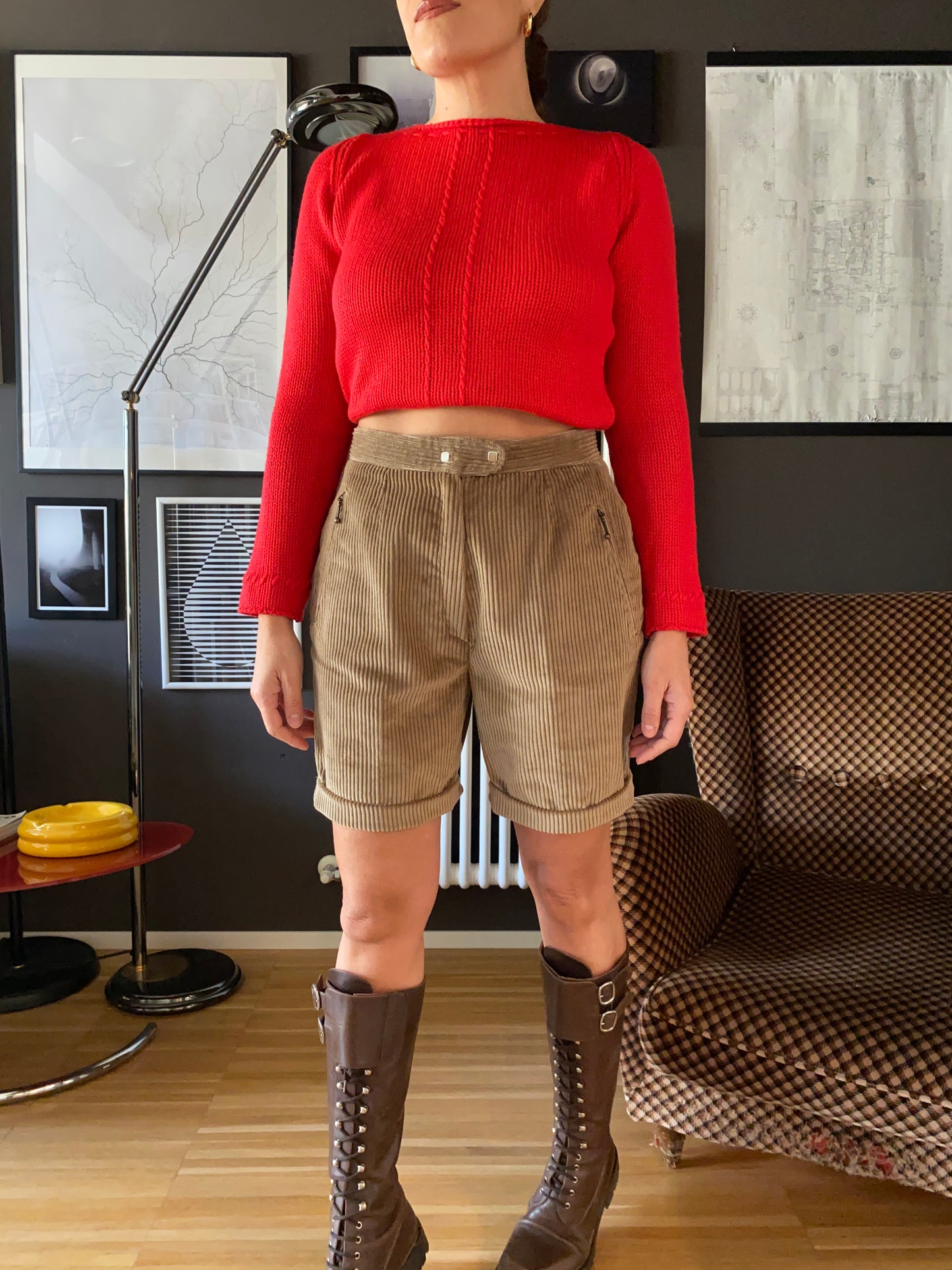 Bermuda velluto a coste vintage