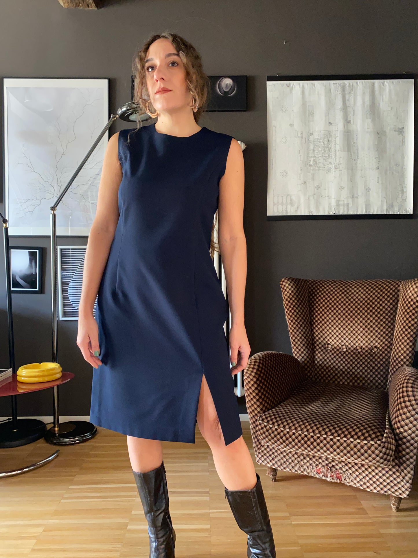 Abito smanicato vintage