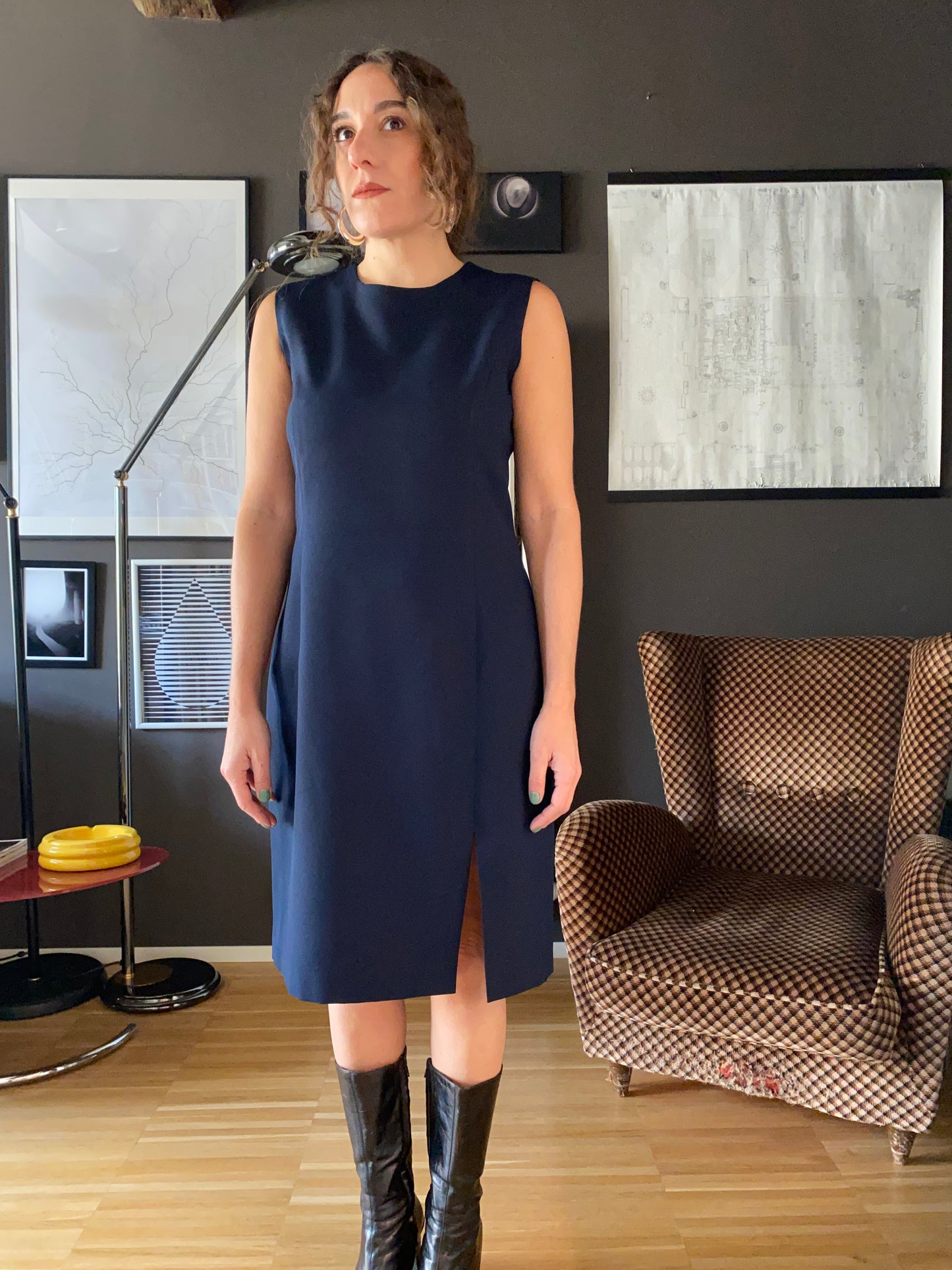 Abito smanicato vintage