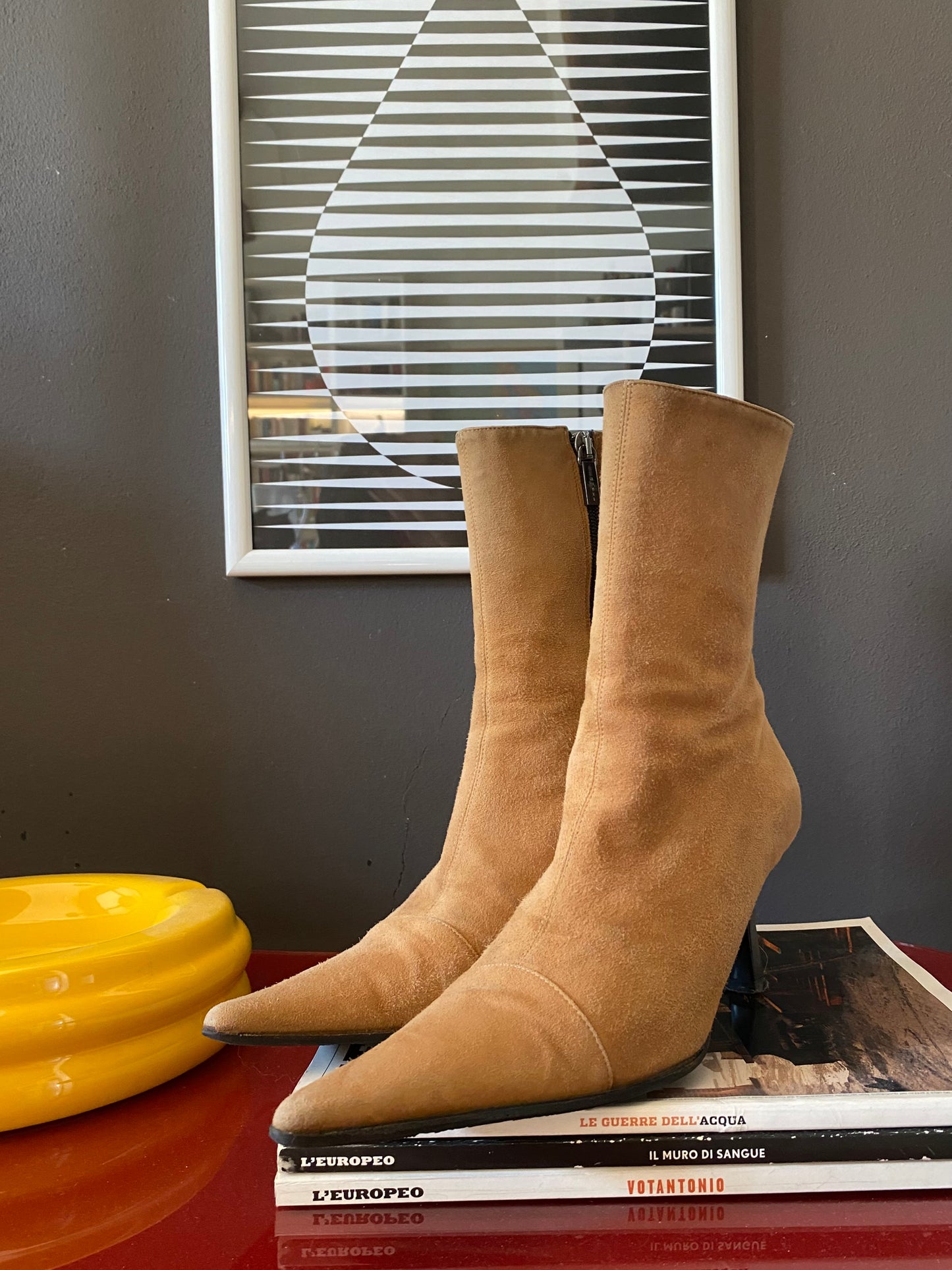 Stivaletti  tronchetti scamosciati y2k