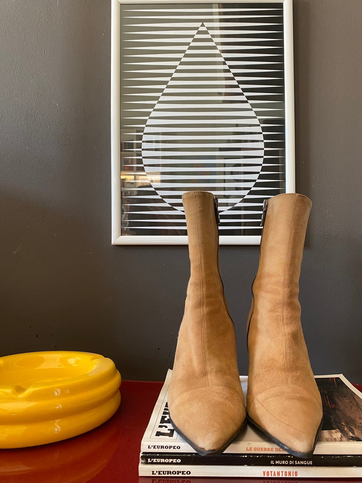 Stivaletti  tronchetti scamosciati y2k