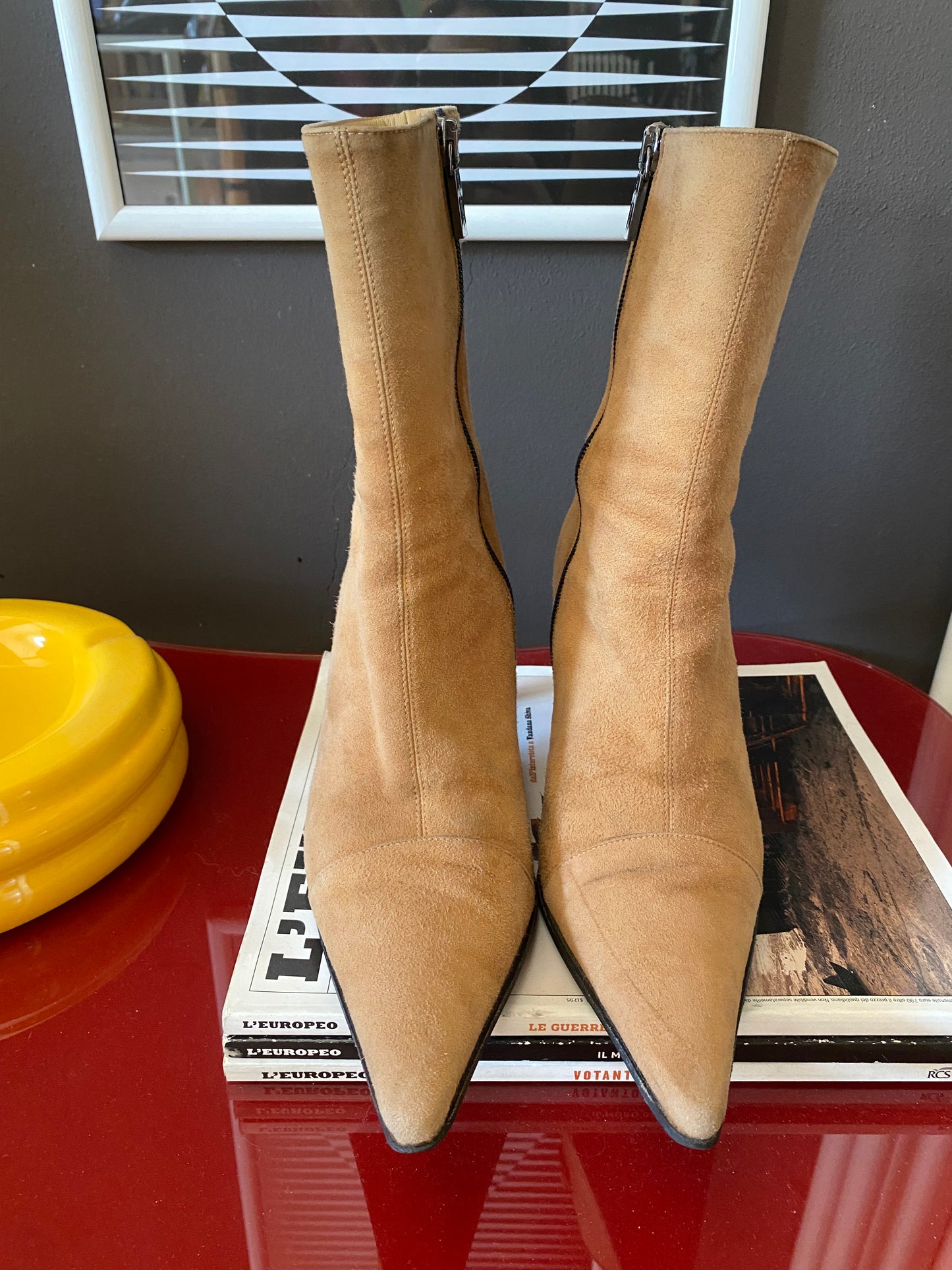 Stivaletti  tronchetti scamosciati y2k