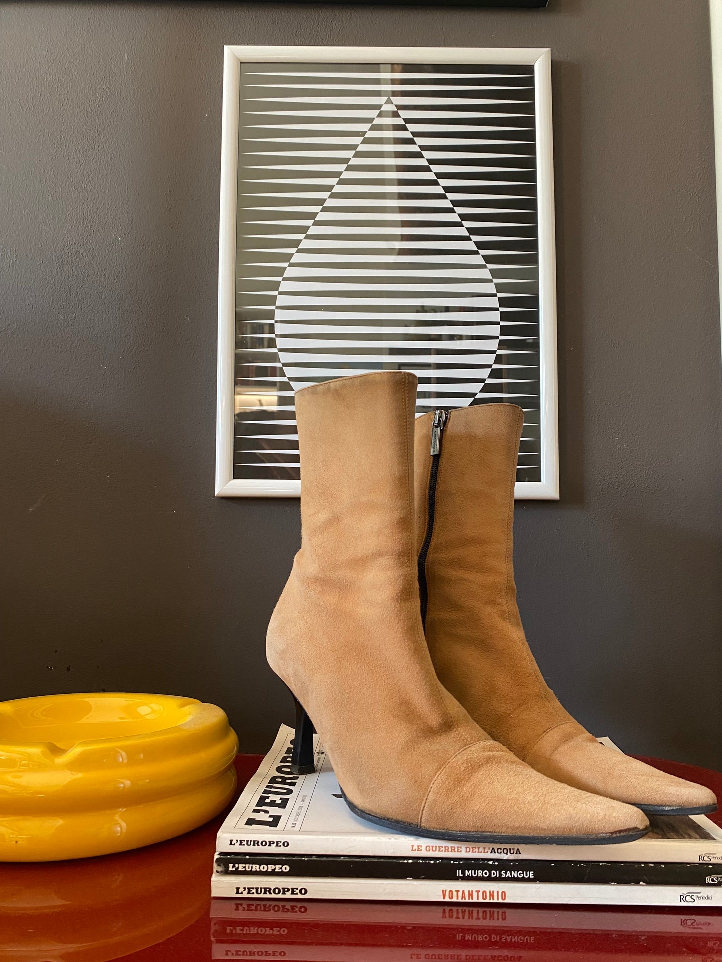 Stivaletti  tronchetti scamosciati y2k