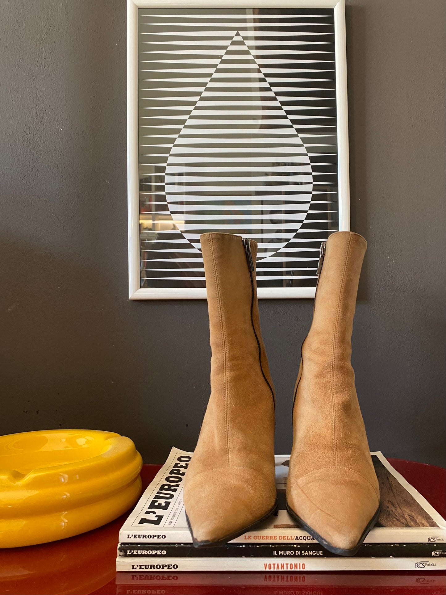 Stivaletti  tronchetti scamosciati y2k