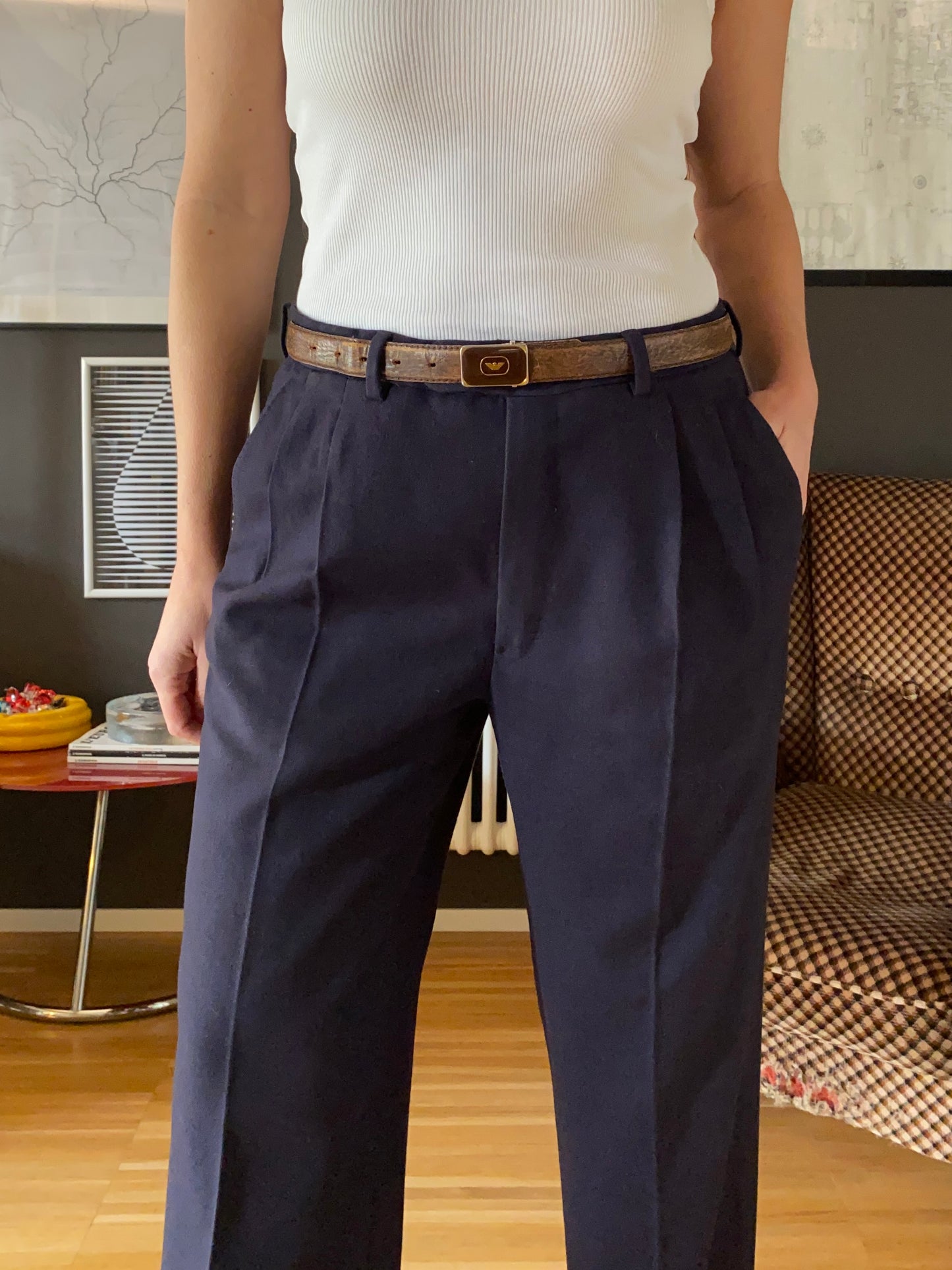 Pantalone classico lana