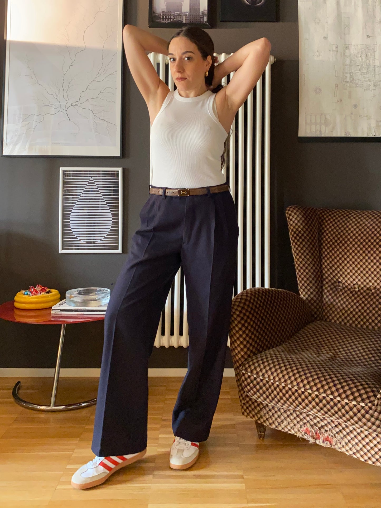 Pantalone classico lana