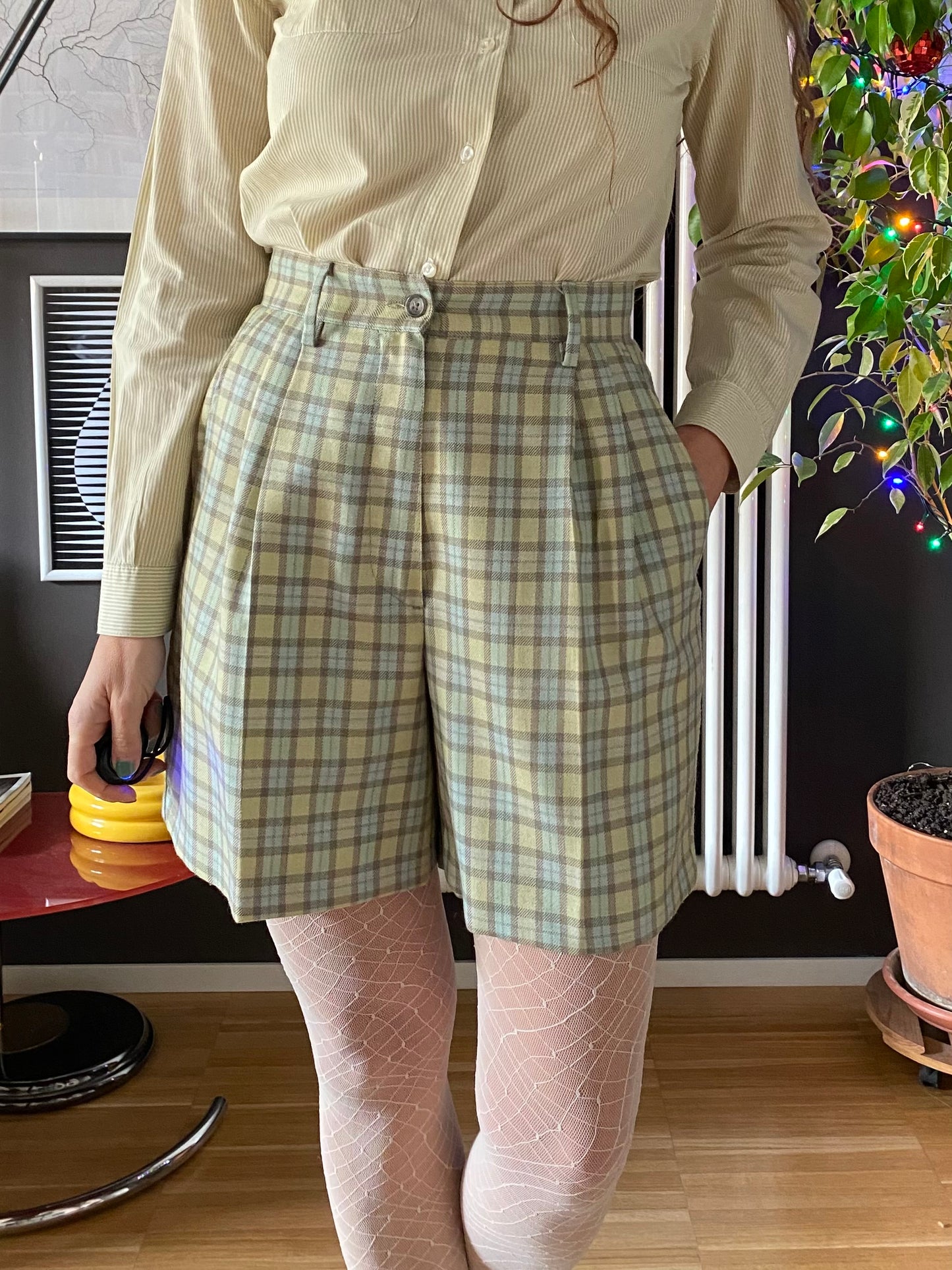 Bermuda tartan lana Benetton