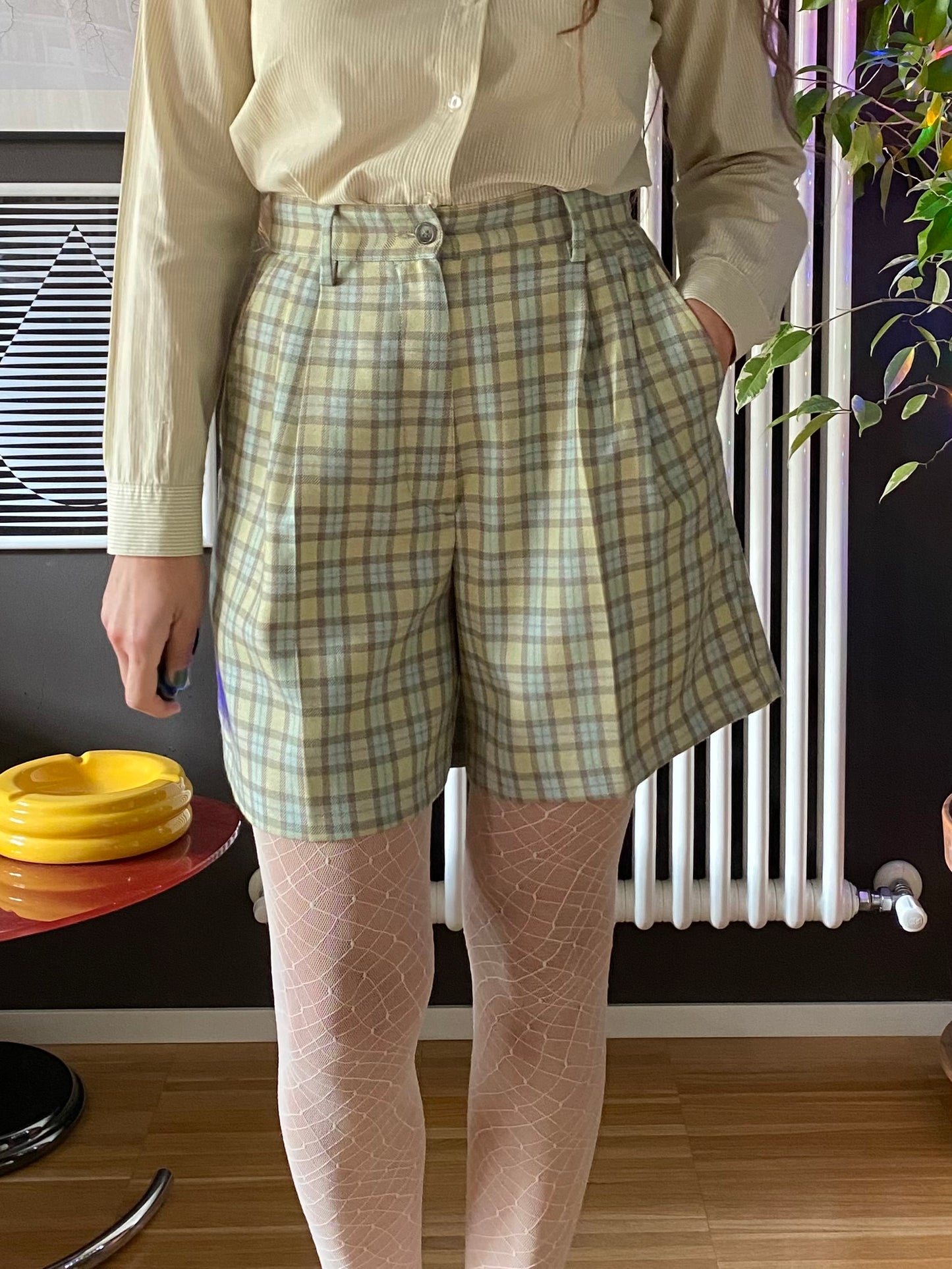 Bermuda tartan lana Benetton