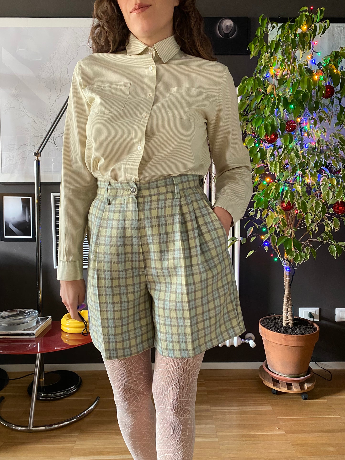 Bermuda tartan lana Benetton