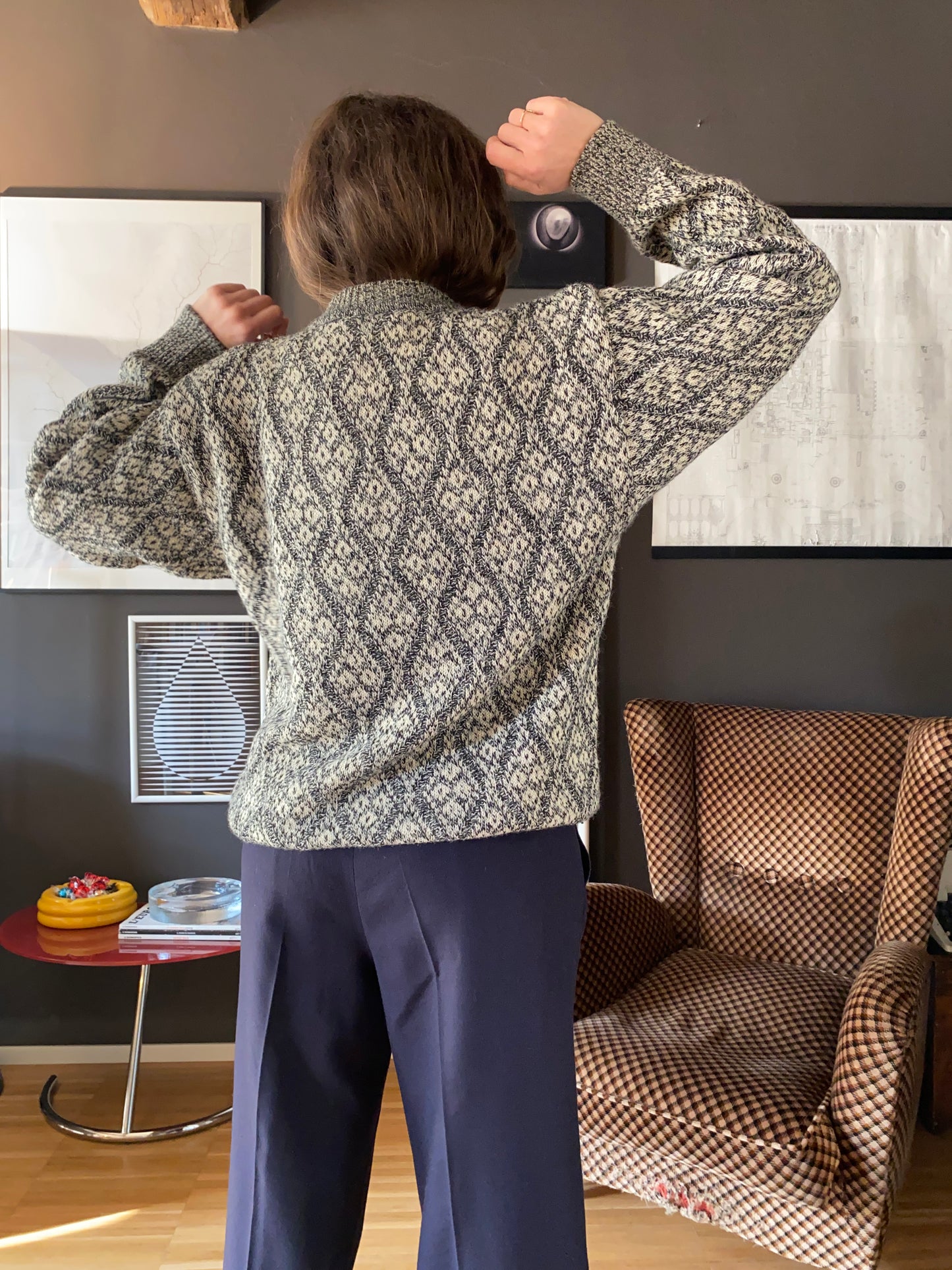 Maglione melange girocollo