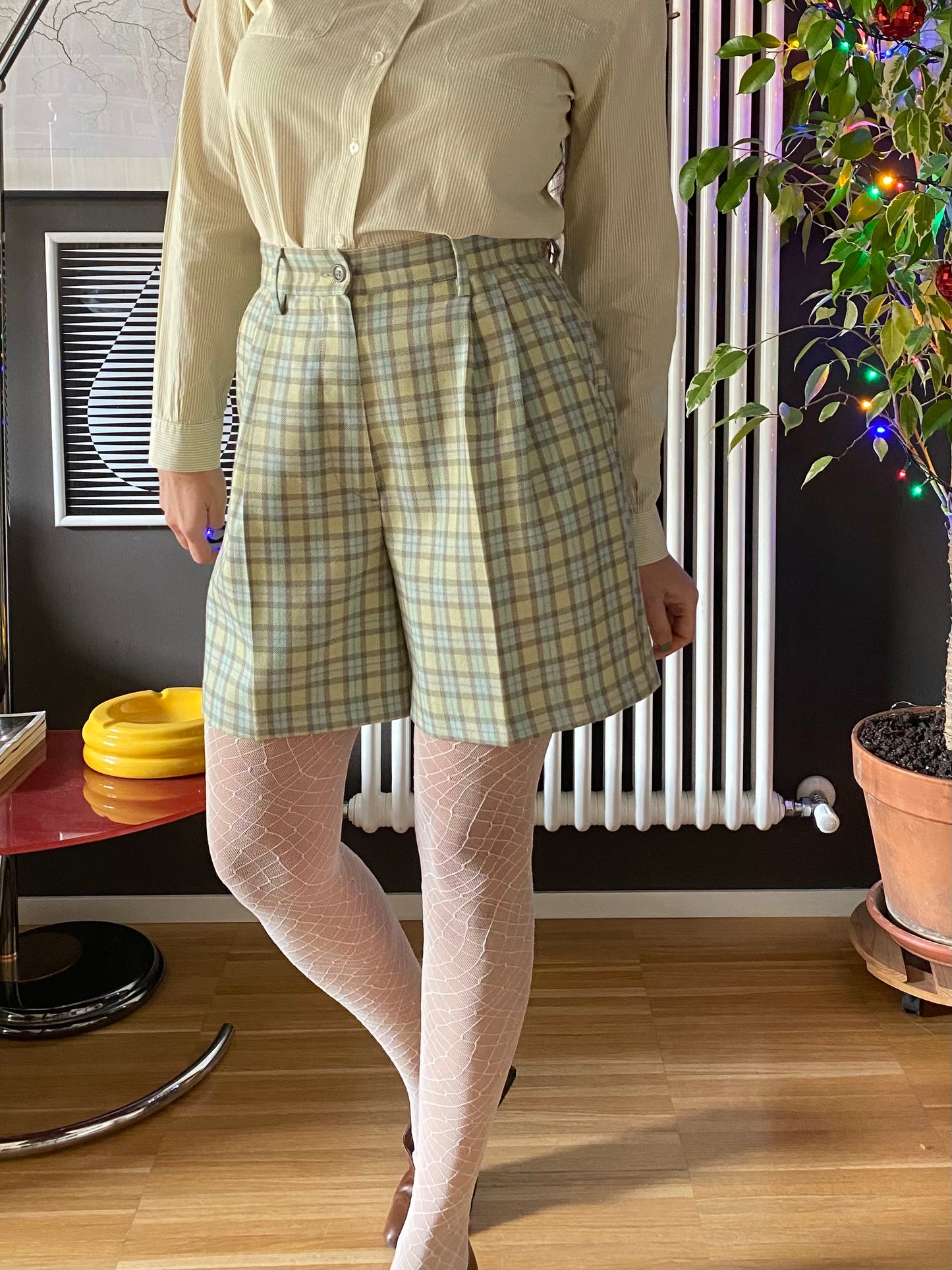 Bermuda tartan lana Benetton