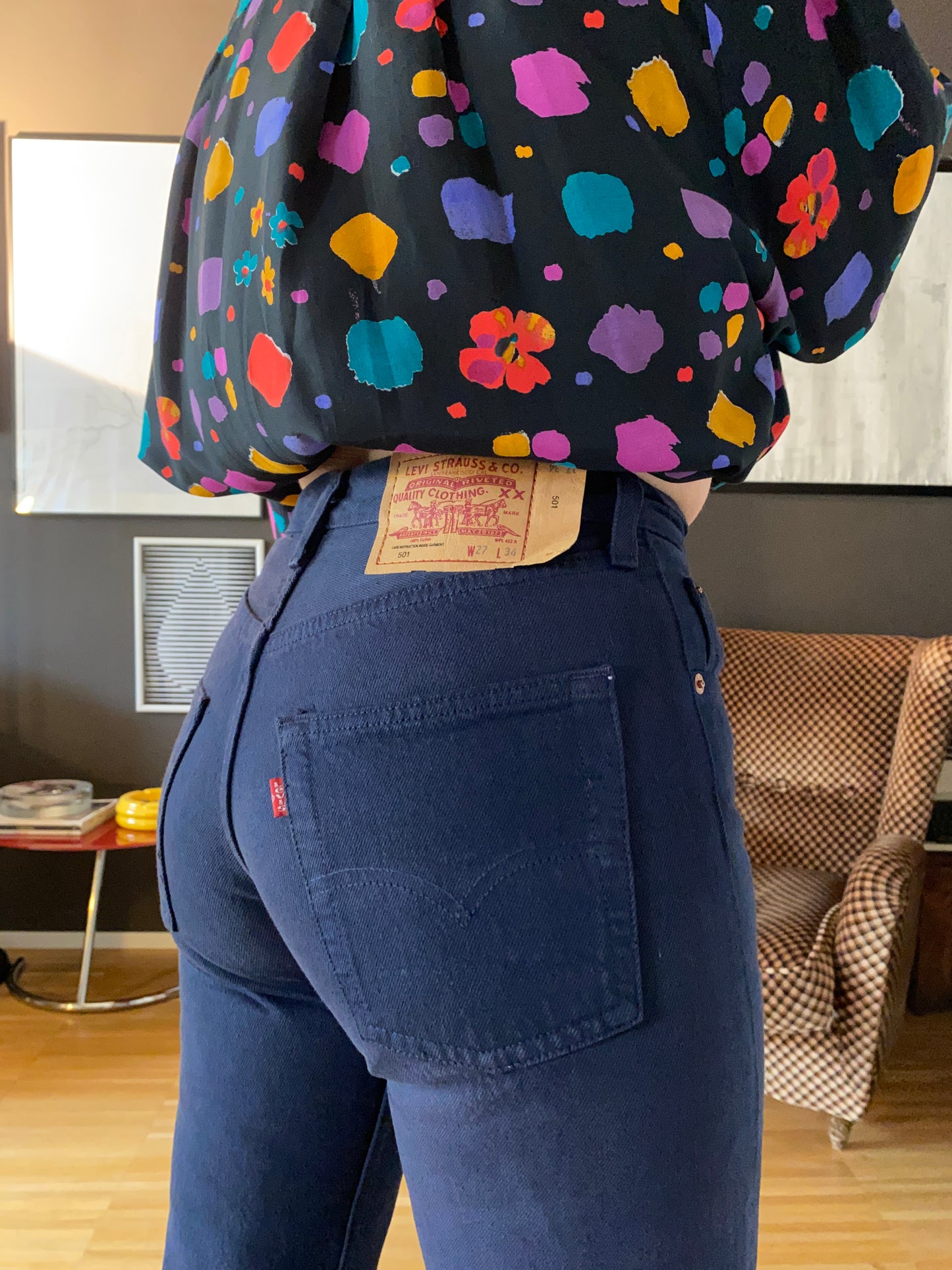 Jeans Levi’s 501 blu navy W 27 L 34