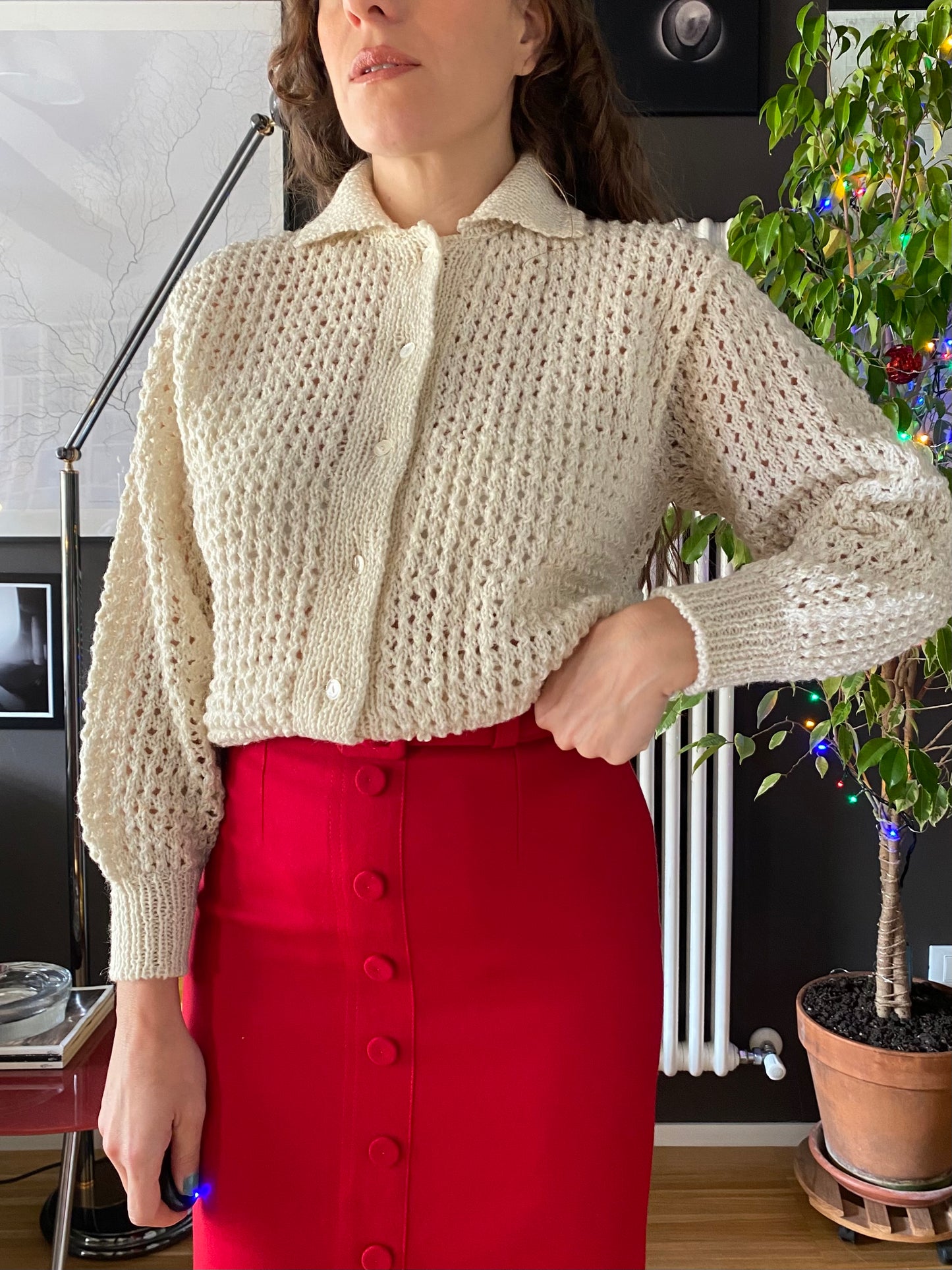 Cardigan a maglia anni 70