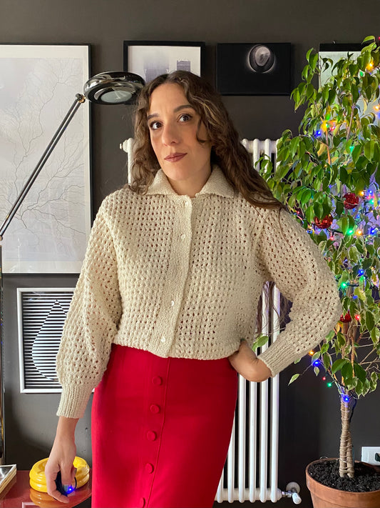 Cardigan a maglia anni 70