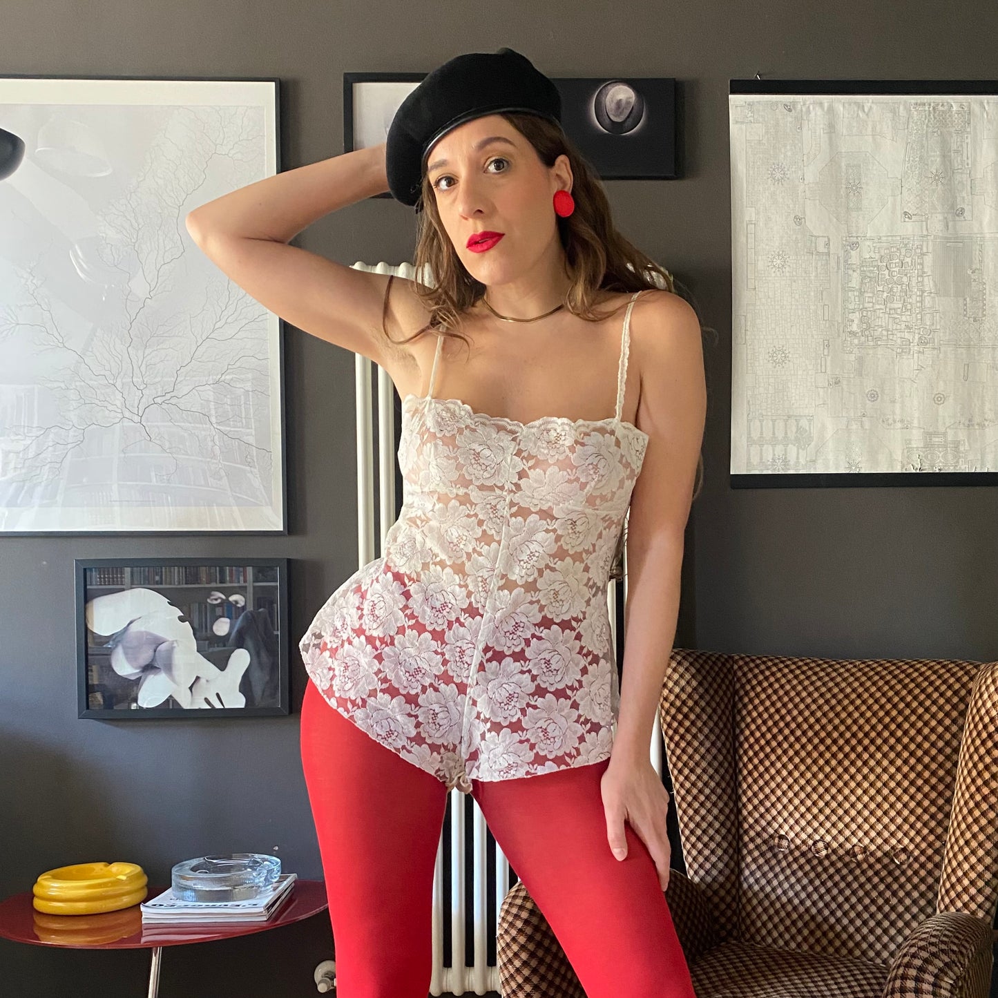 Body culotte in pizzo