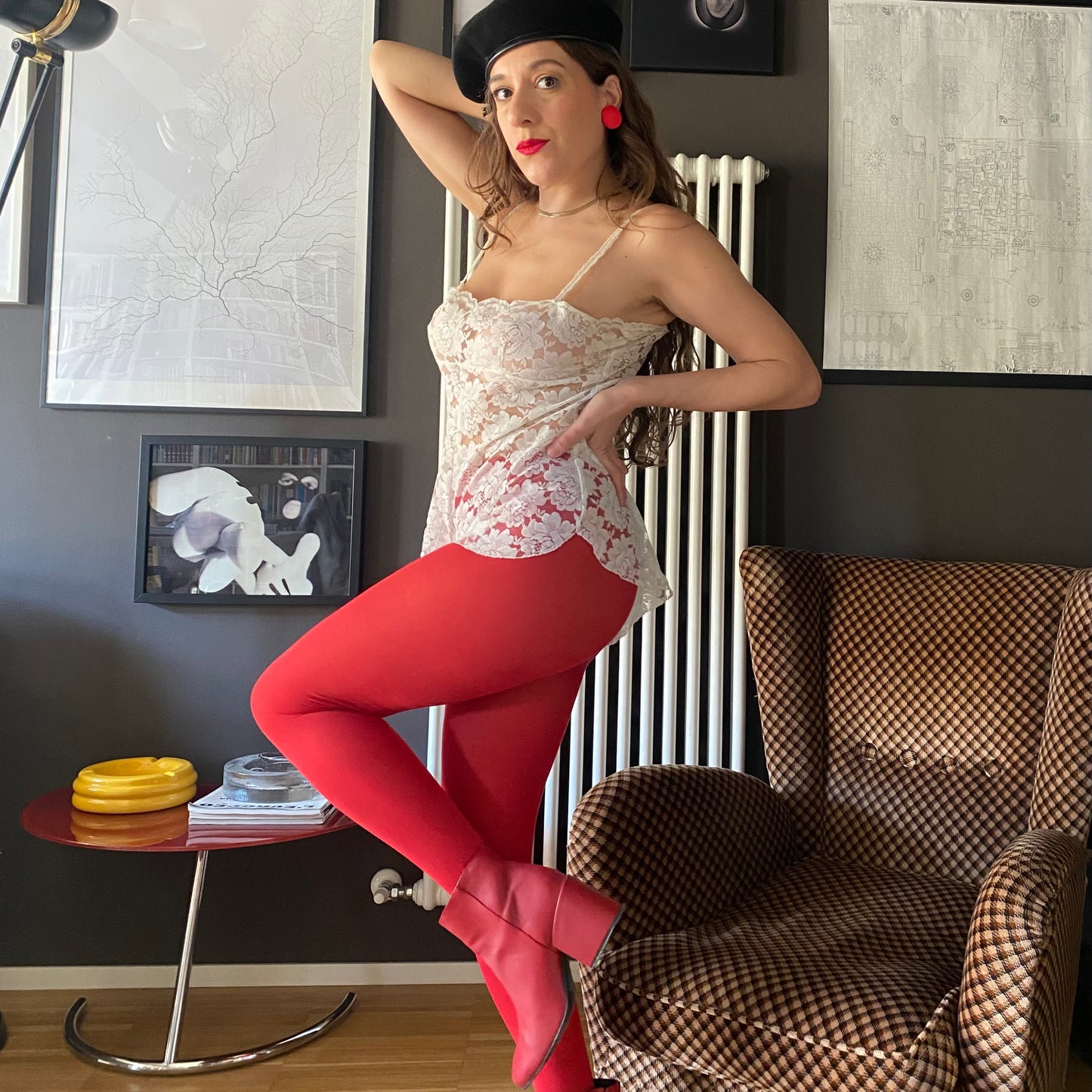 Body culotte in pizzo