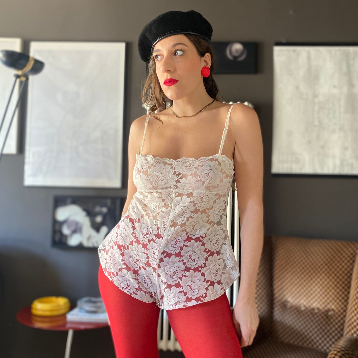 Body culotte in pizzo