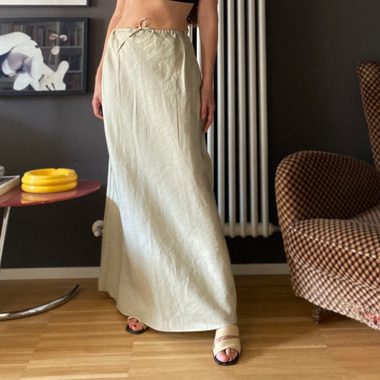 Gonna maxi in lino