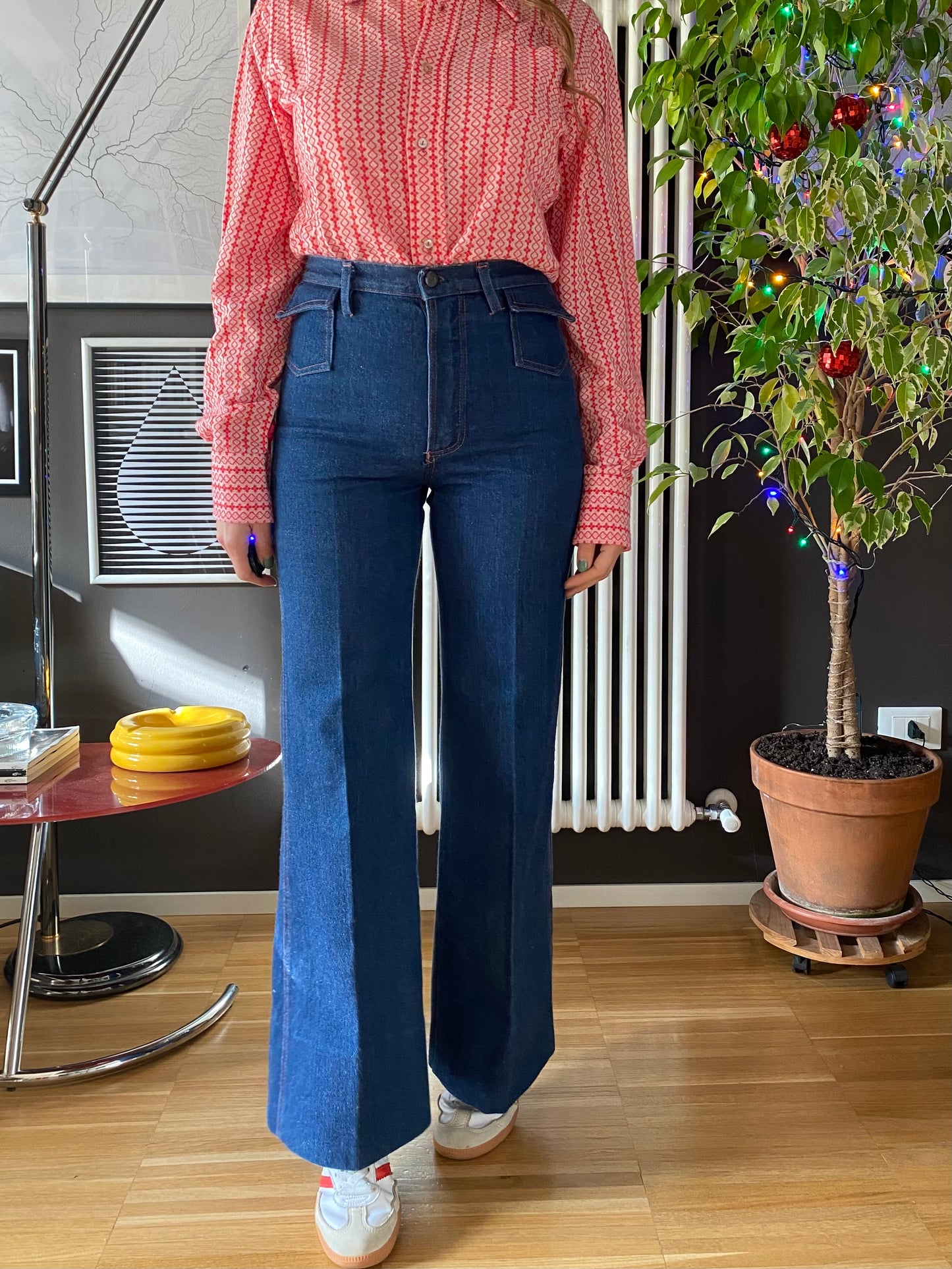 Jeans stile anni 70 vita alta