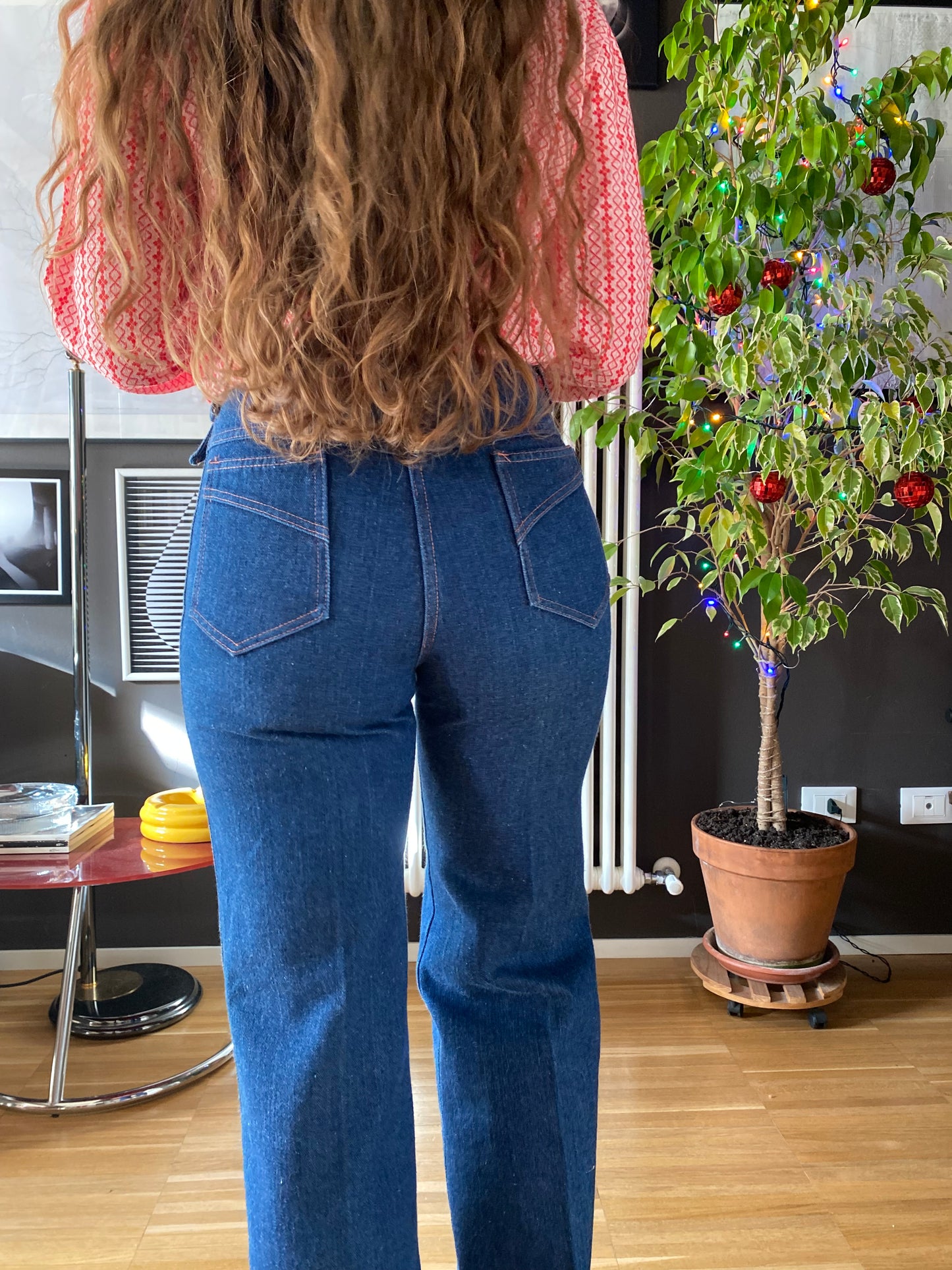 Jeans stile anni 70 vita alta