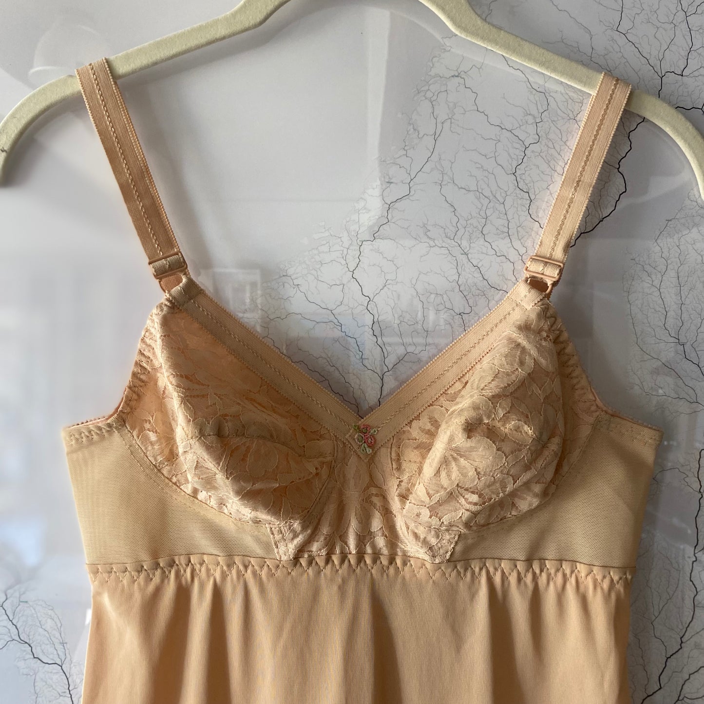 Slip dress cipria
