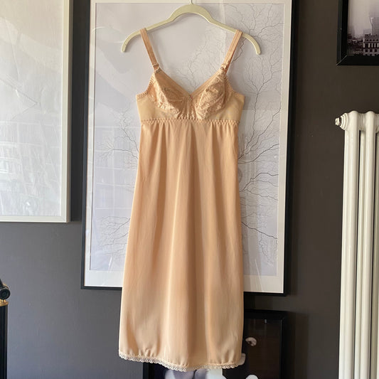 Slip dress cipria
