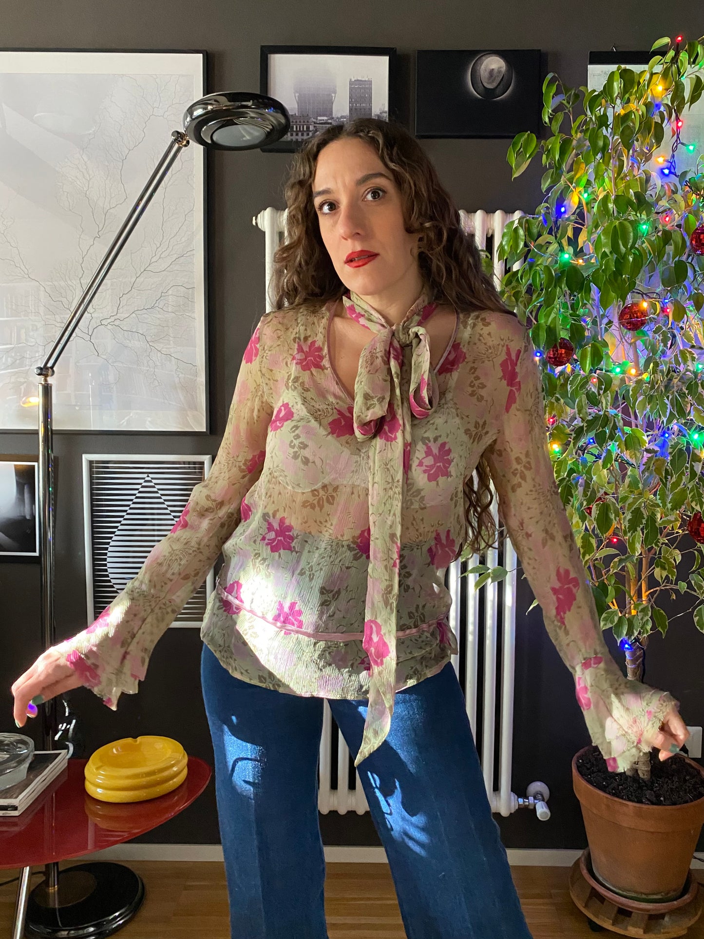 Camicia in seta Sisley