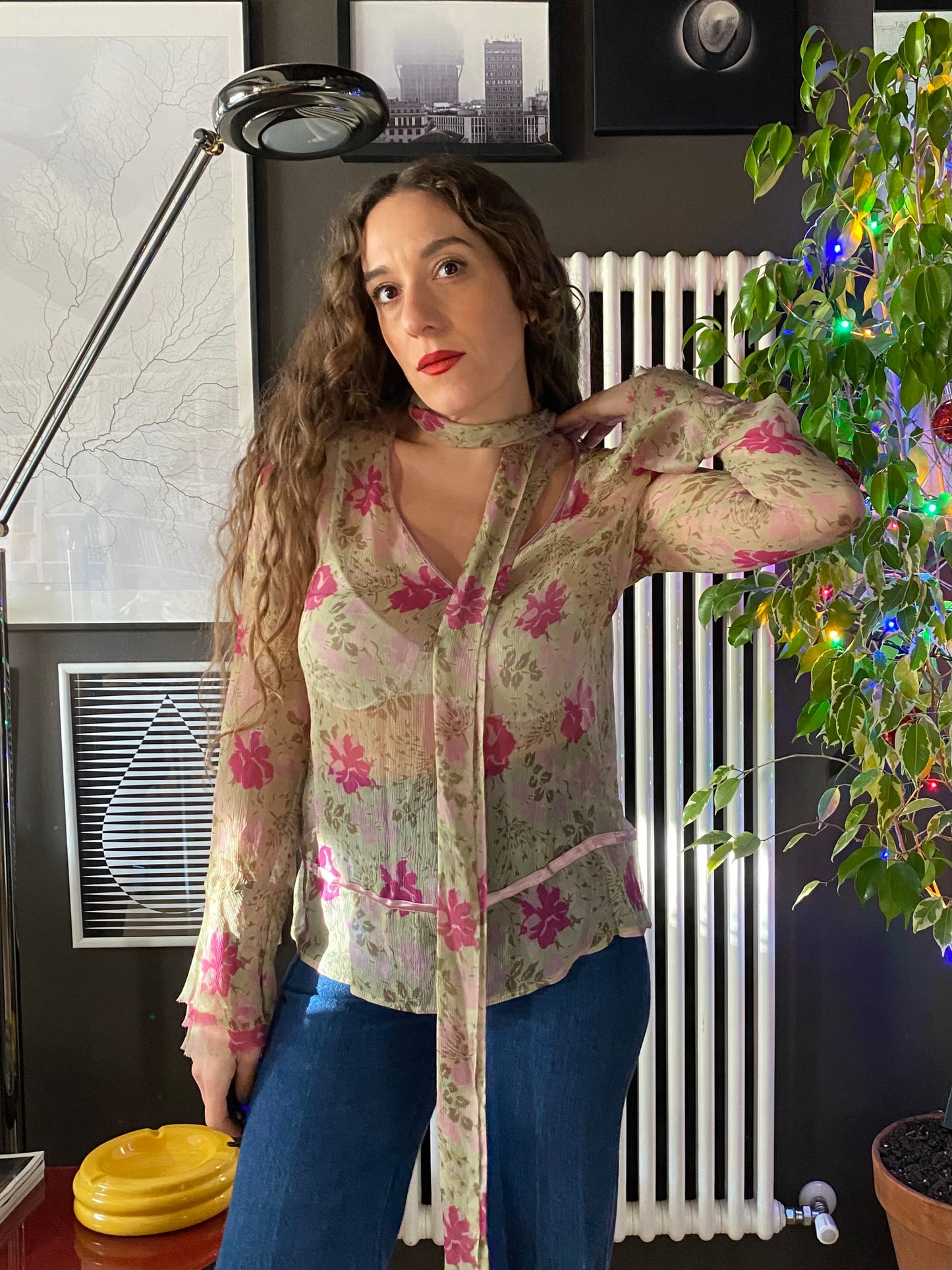 Camicia in seta Sisley