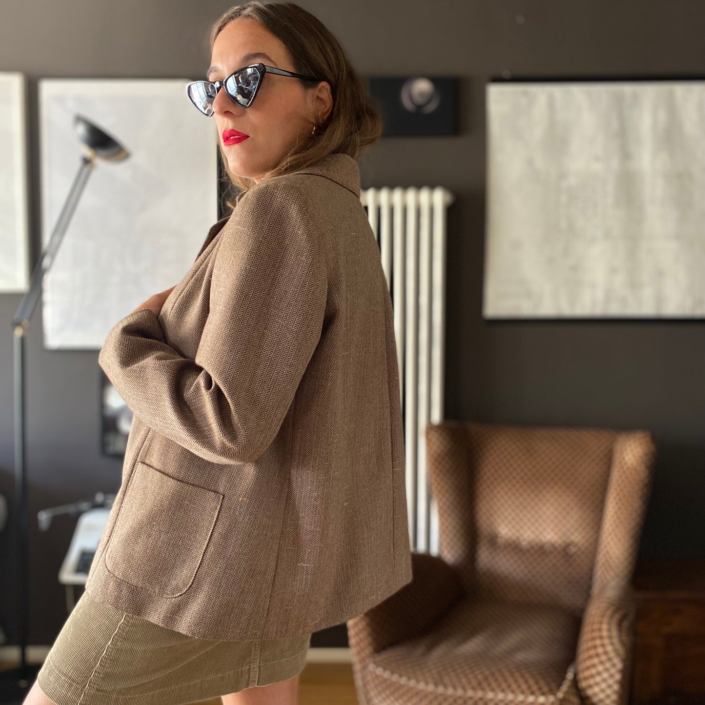 Blazer vintage spigato
