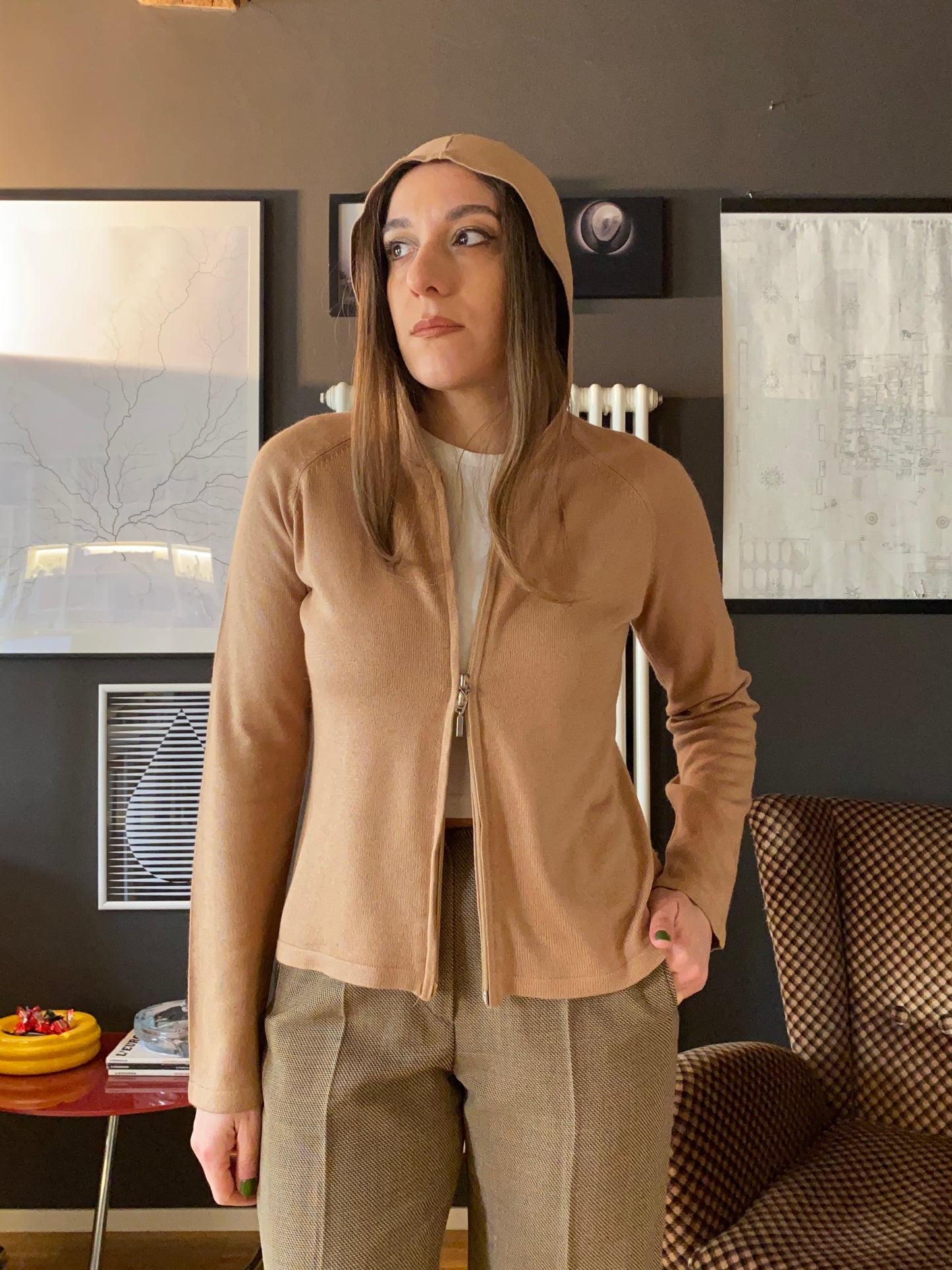 Cardigan Pierre Cardin seta e cashmere