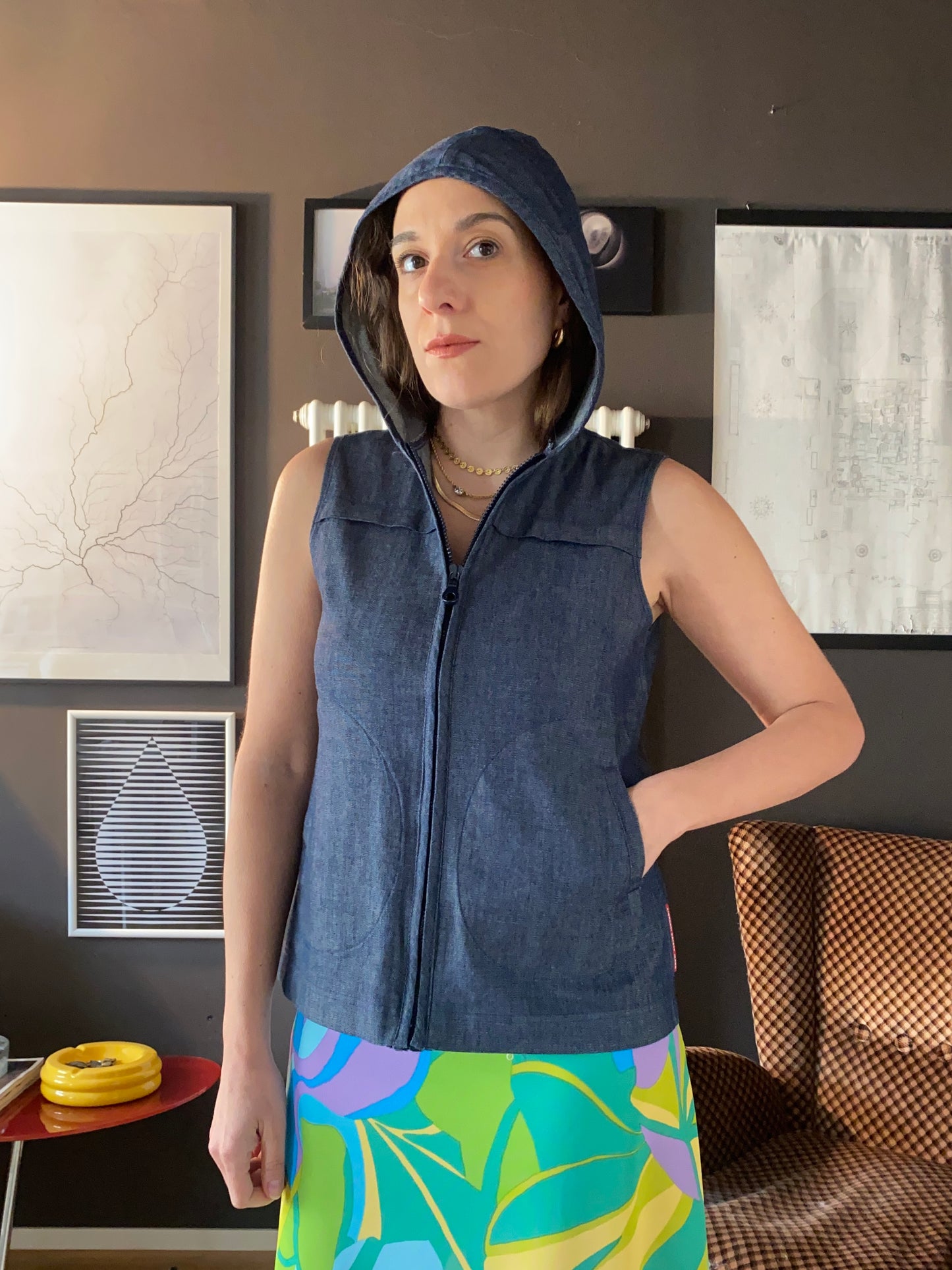 Gilet denim anni 90 Fiorucci