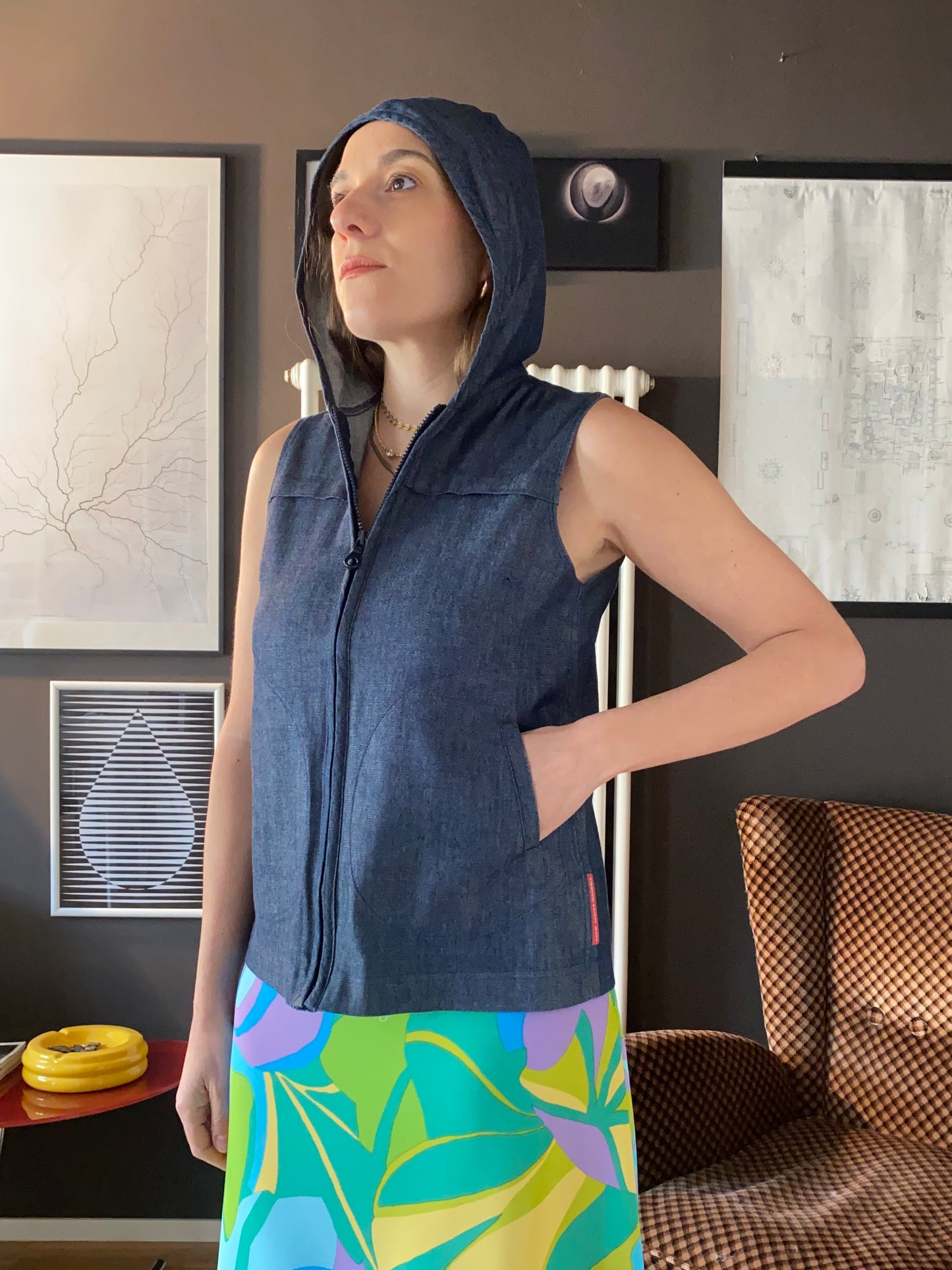 Gilet denim anni 90 Fiorucci