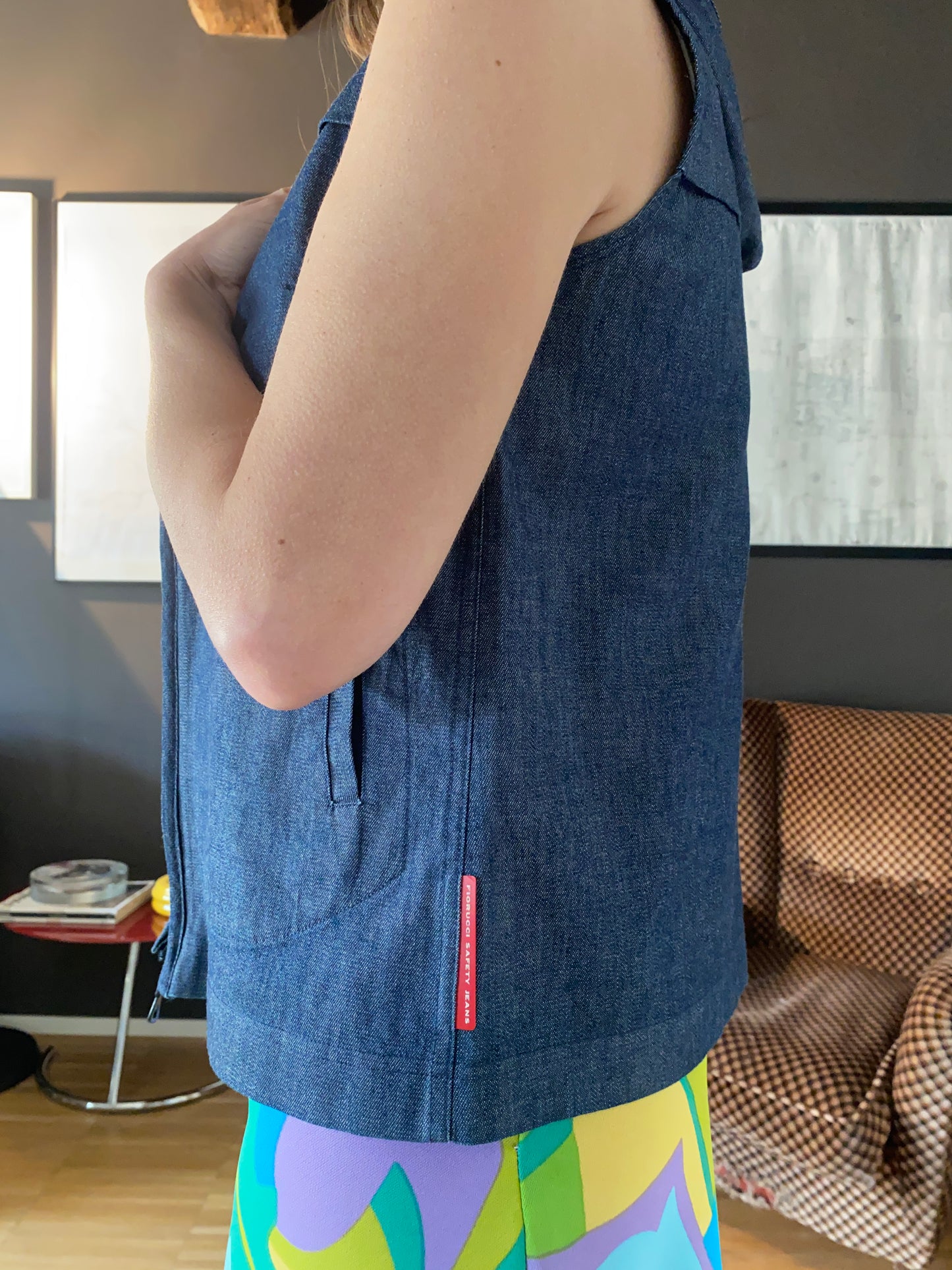 Gilet denim anni 90 Fiorucci