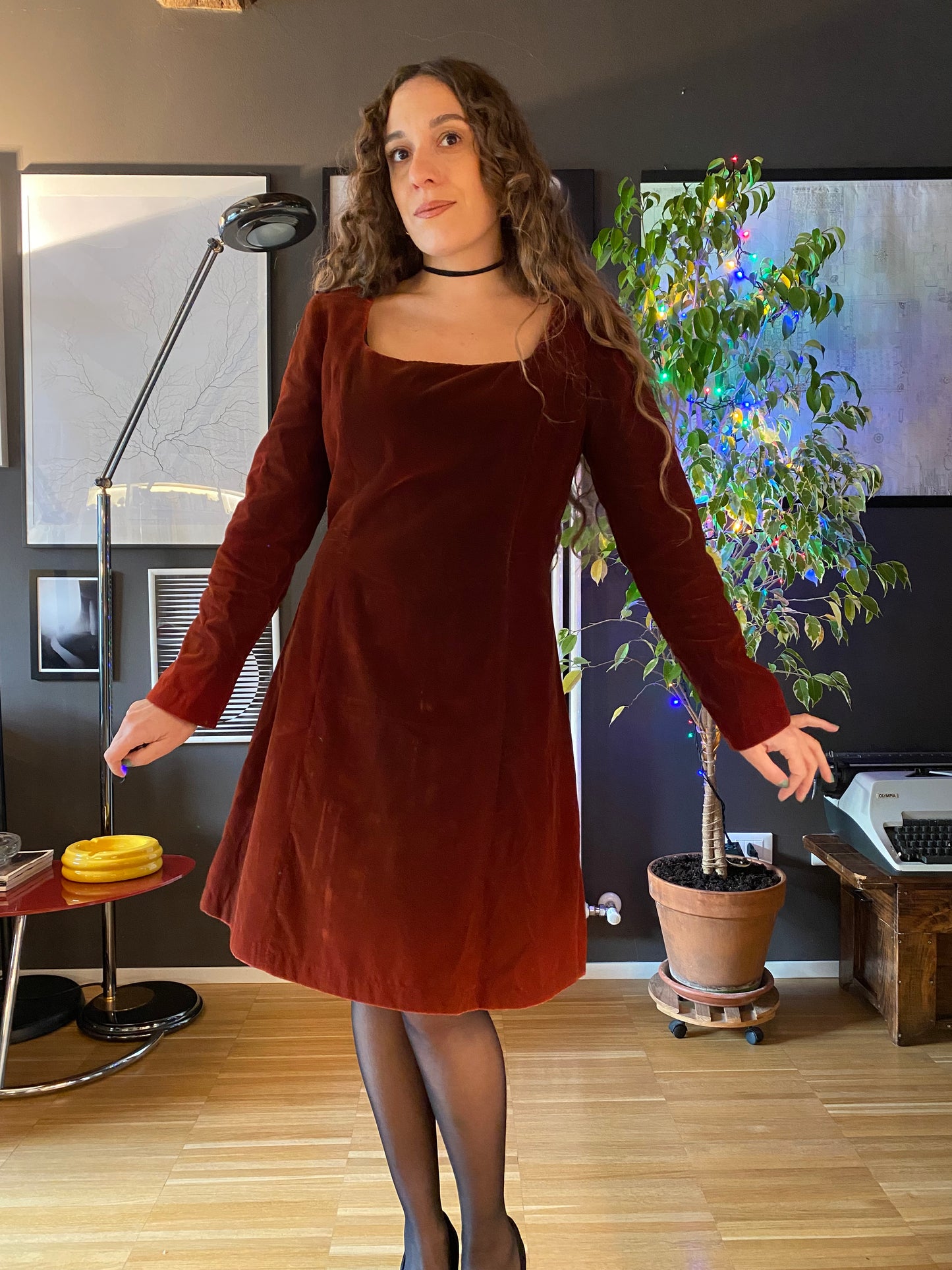 Abito velluto anni 90