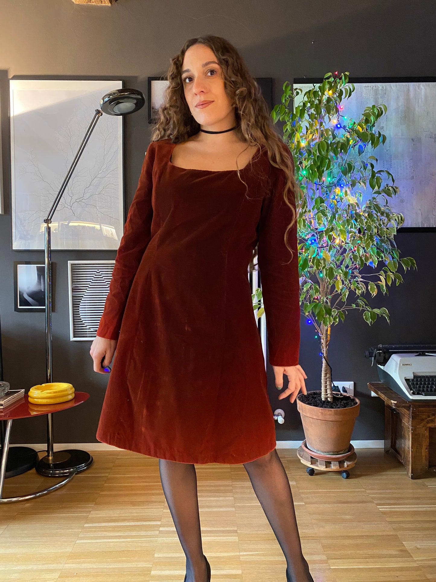 Abito velluto anni 90