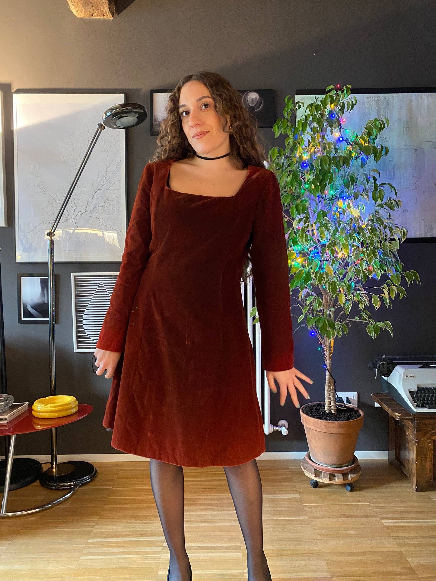 Abito velluto anni 90