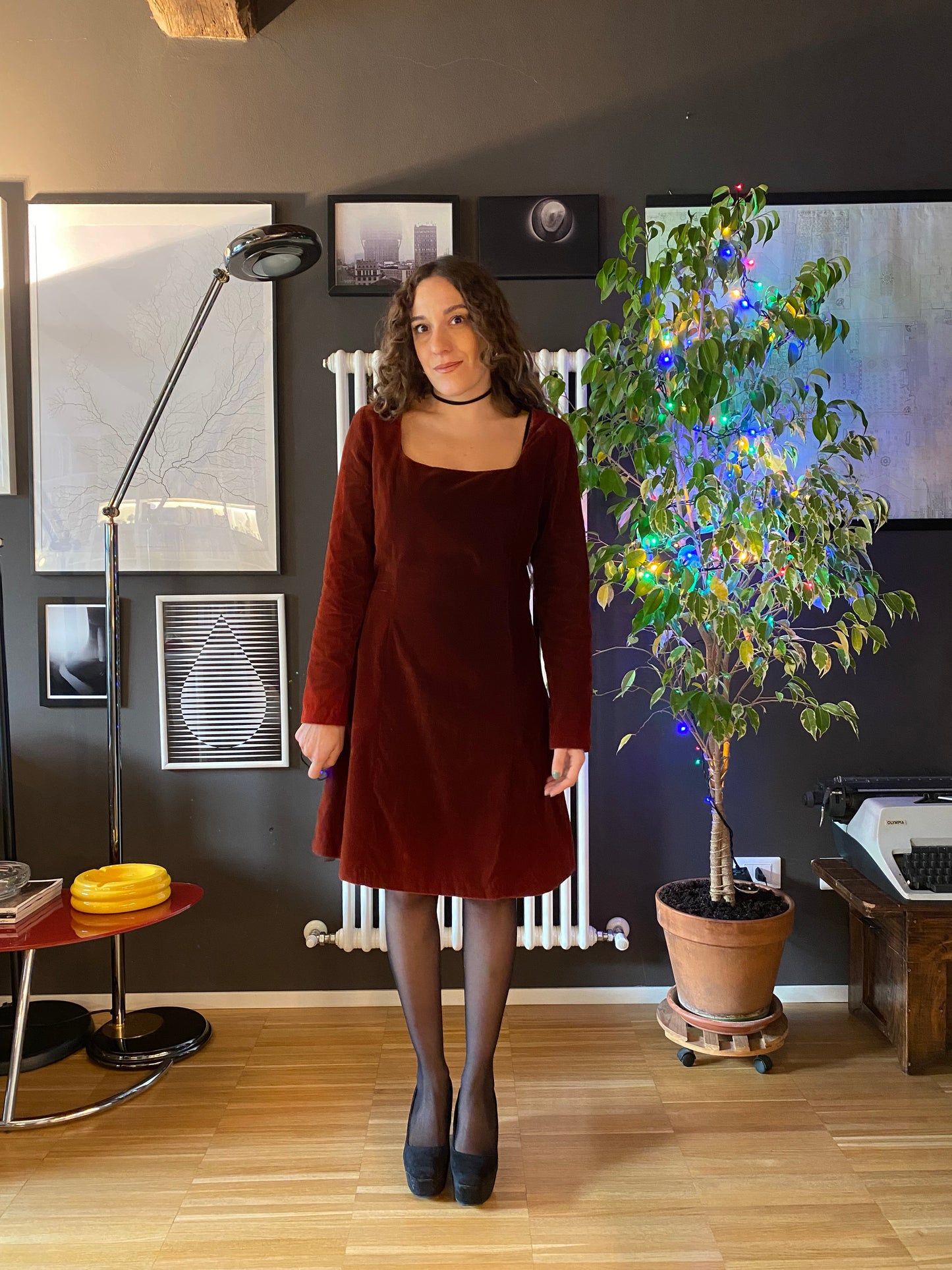 Abito velluto anni 90