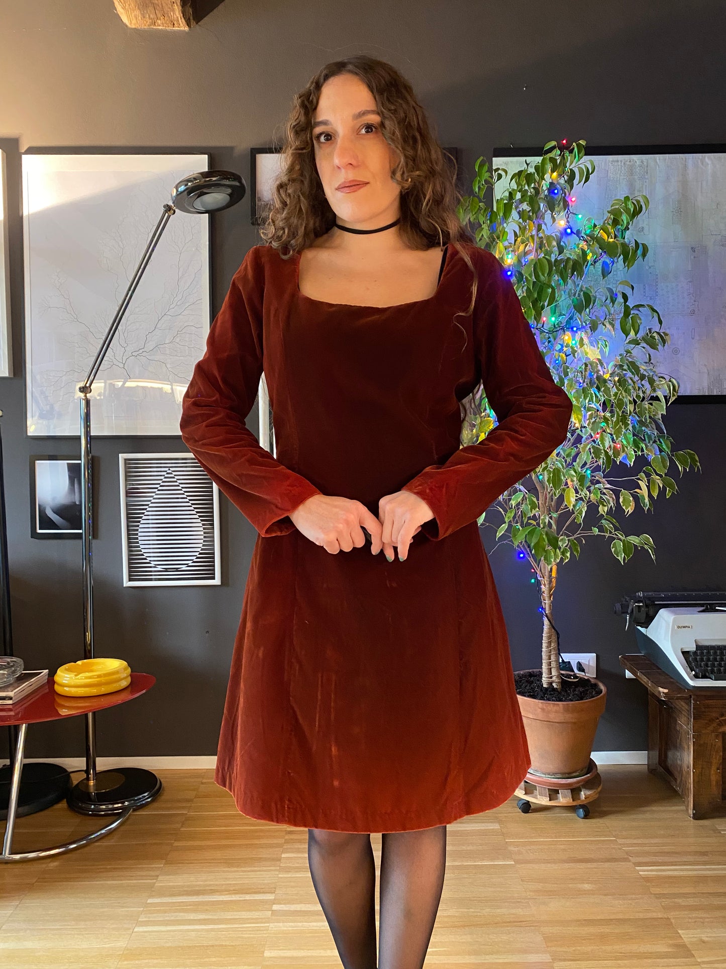 Abito velluto anni 90