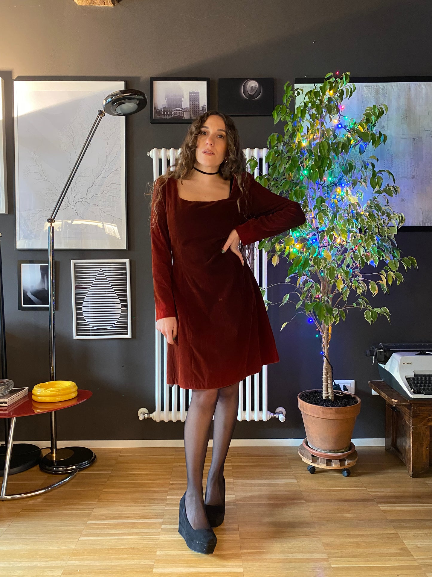 Abito velluto anni 90