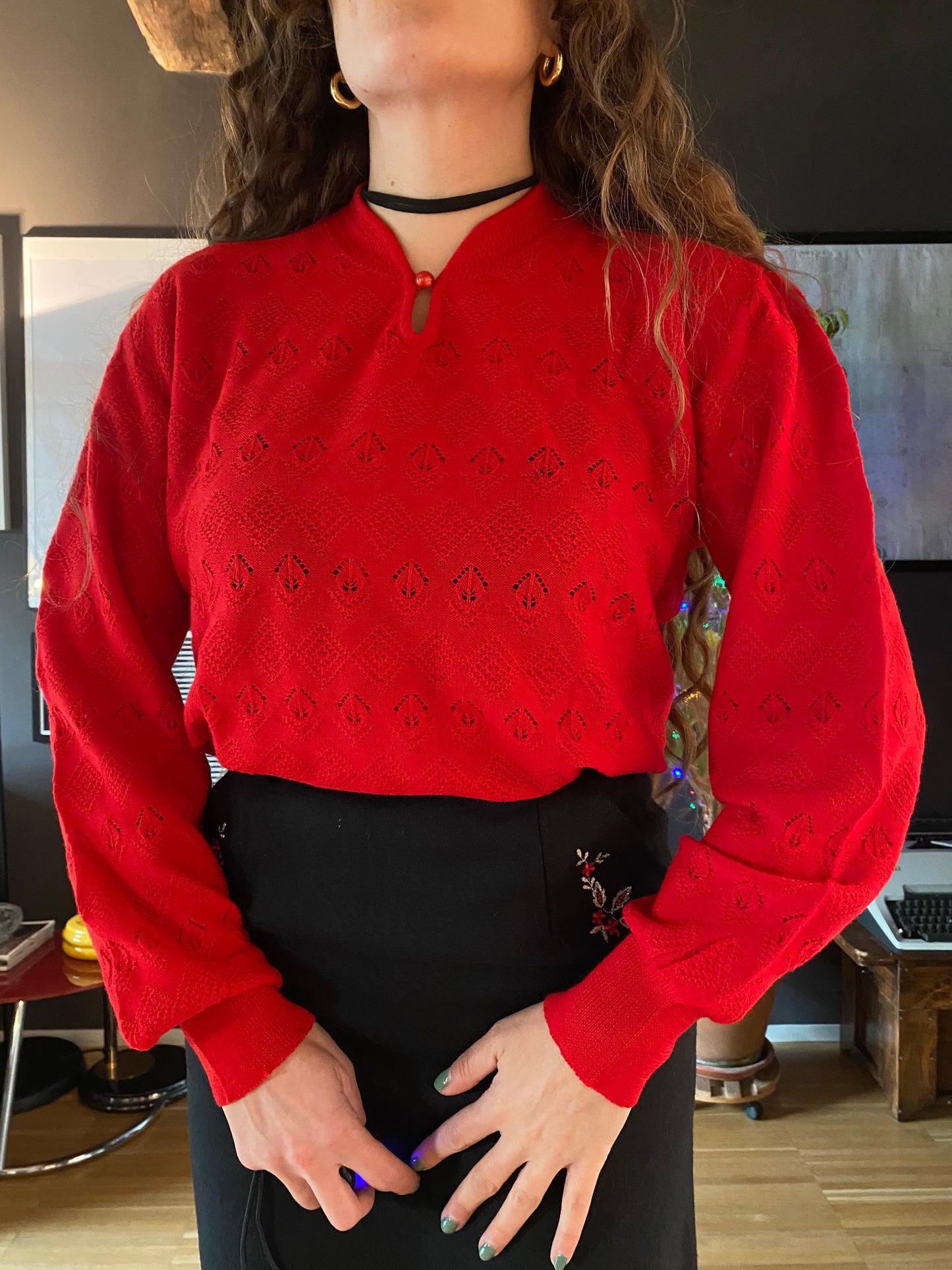 Maglione vintage misto lana